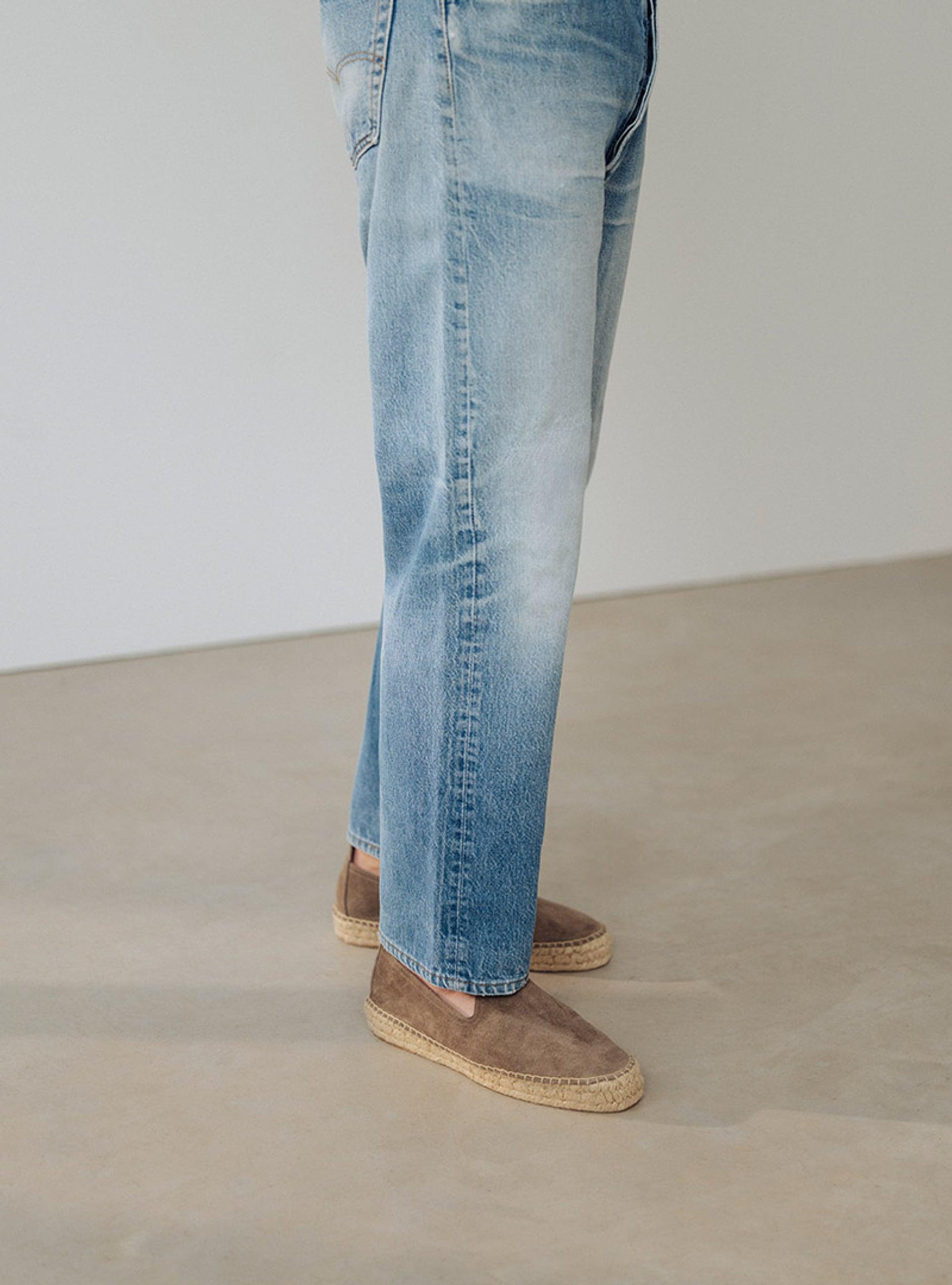 The Espadrille Taupe Suede 2