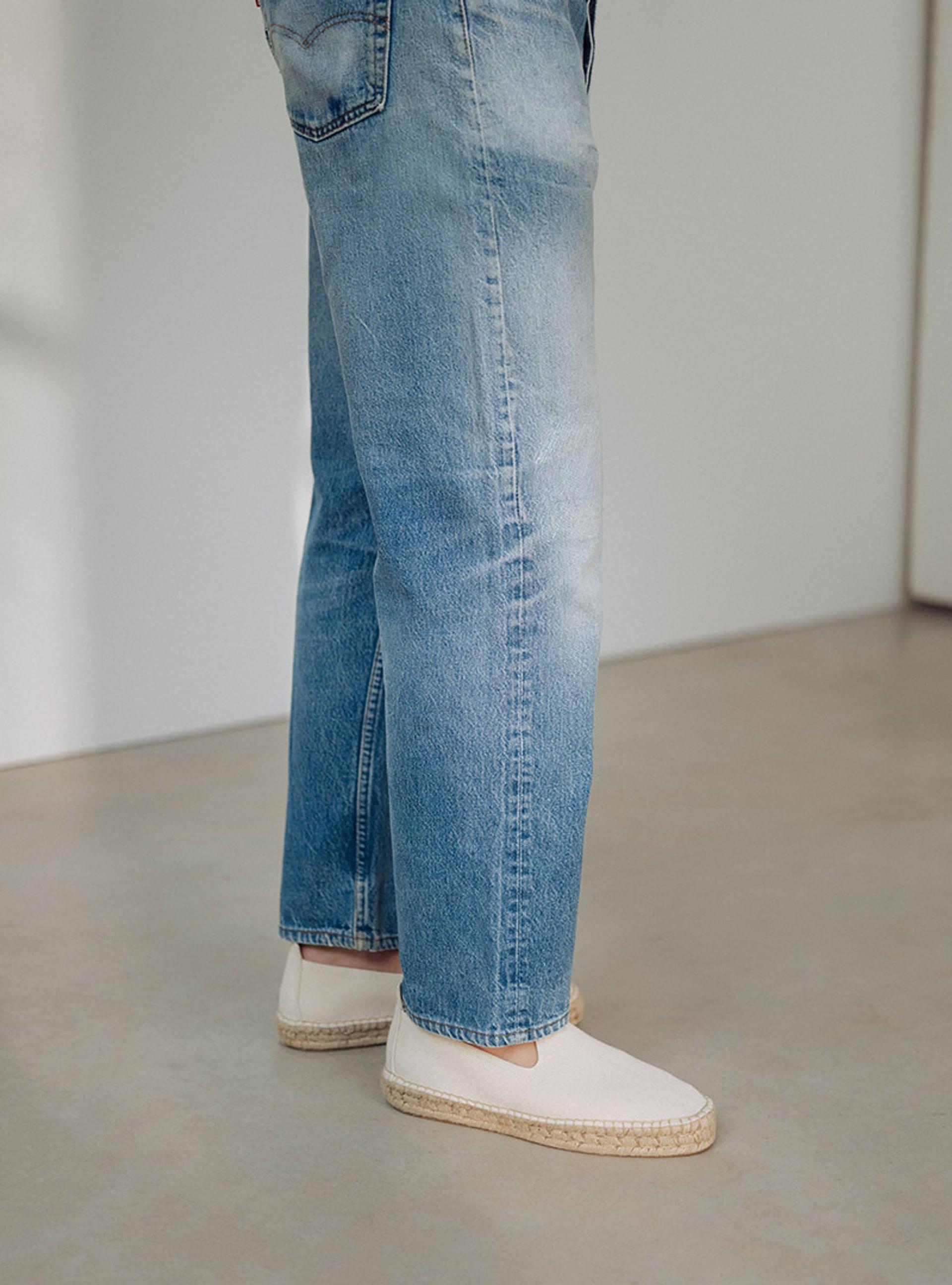 The Espadrille Ivory Canvas 2