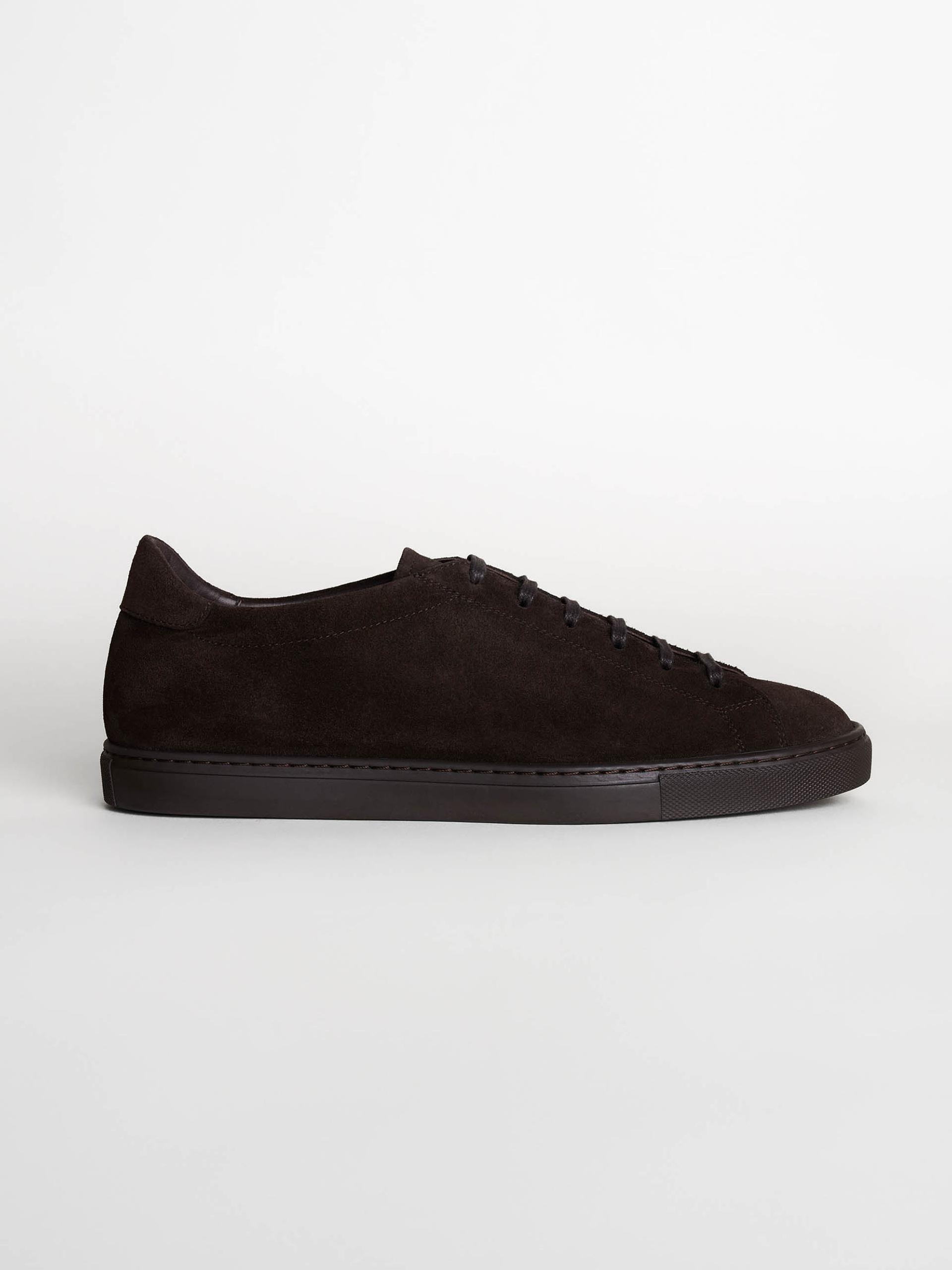 The Sneaker 02 All Dark Brown Suede 1