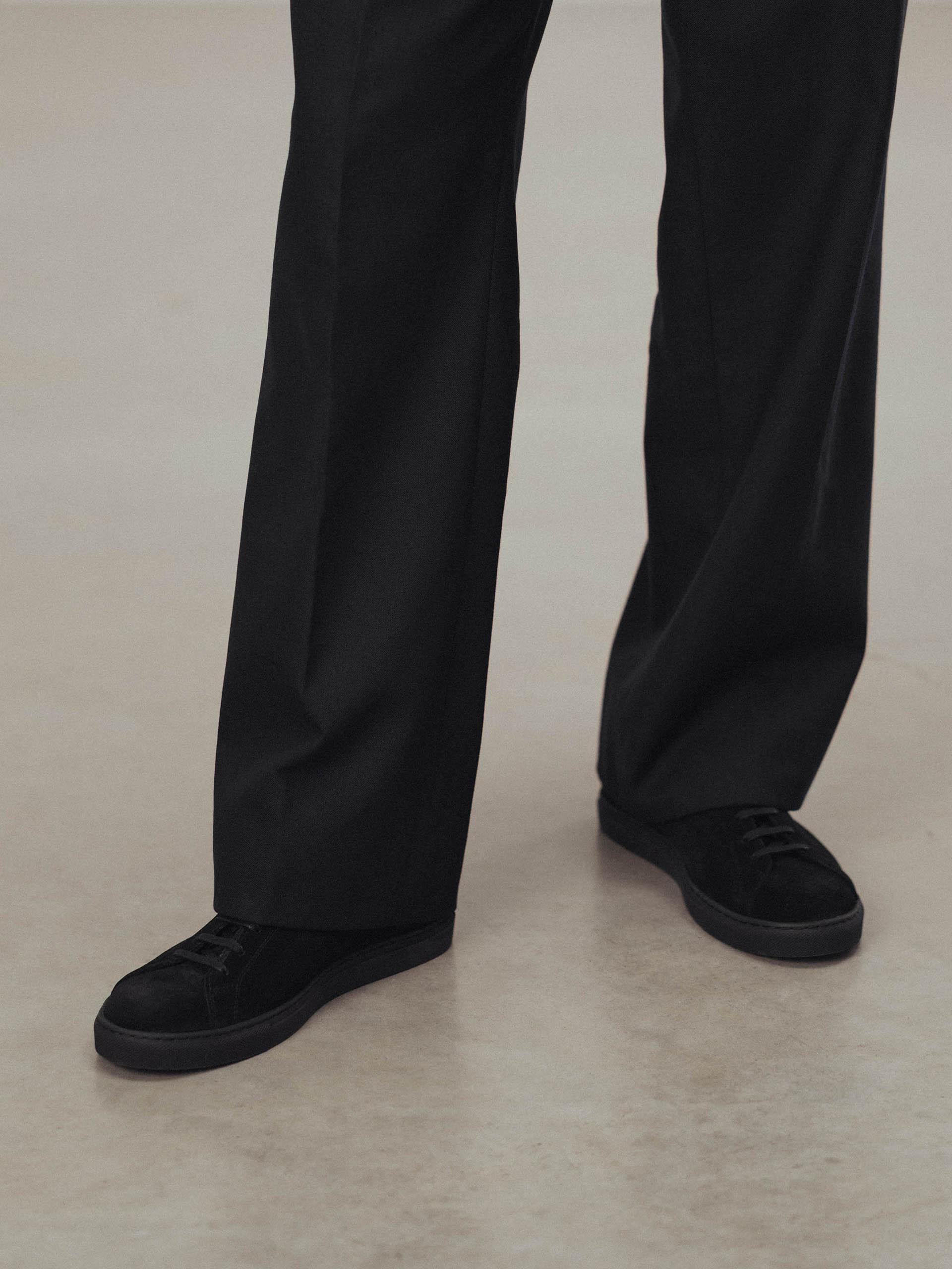 The Sneaker 02 All Black Suede 2