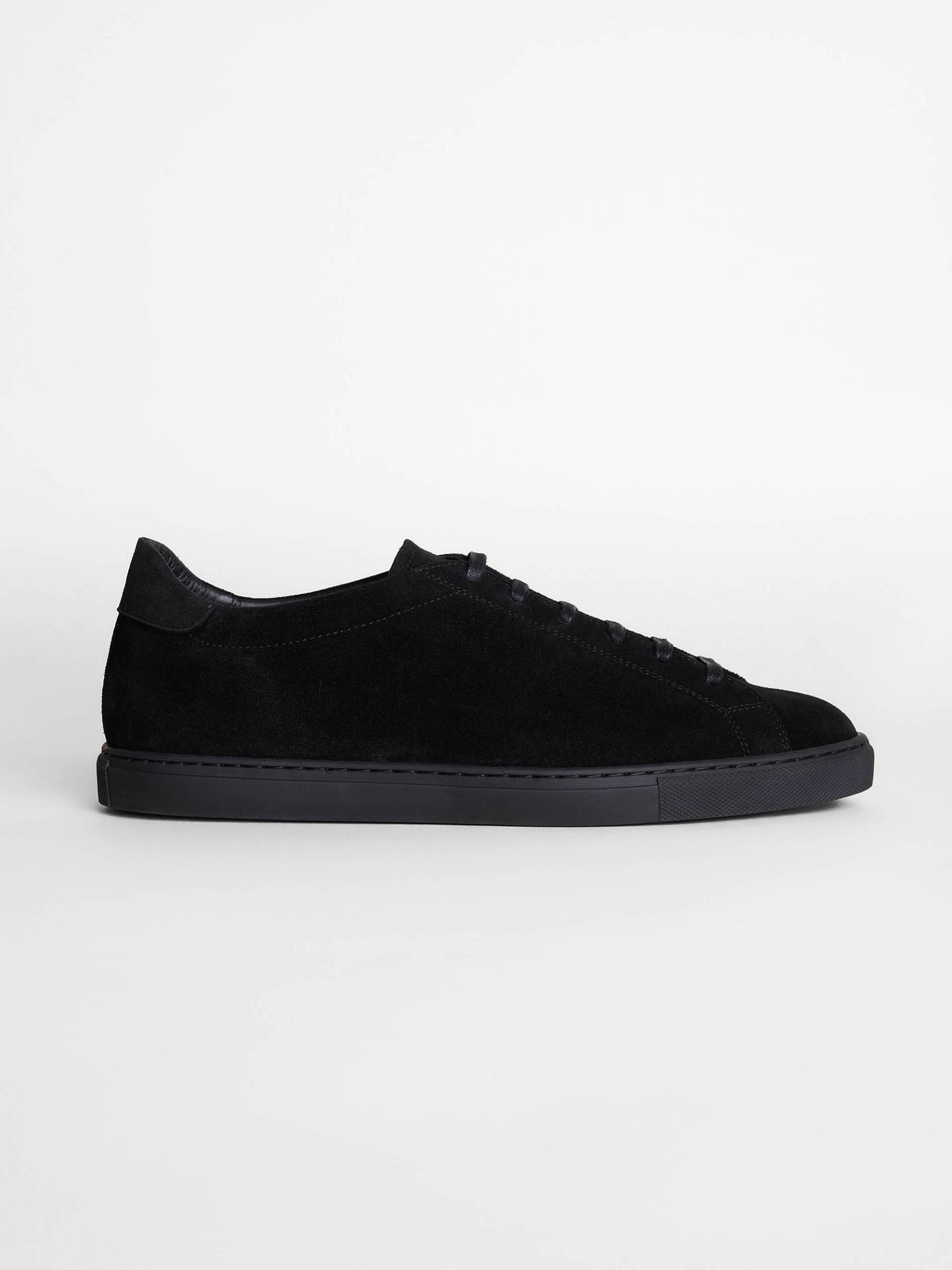 The Sneaker 02 All Black Suede 1