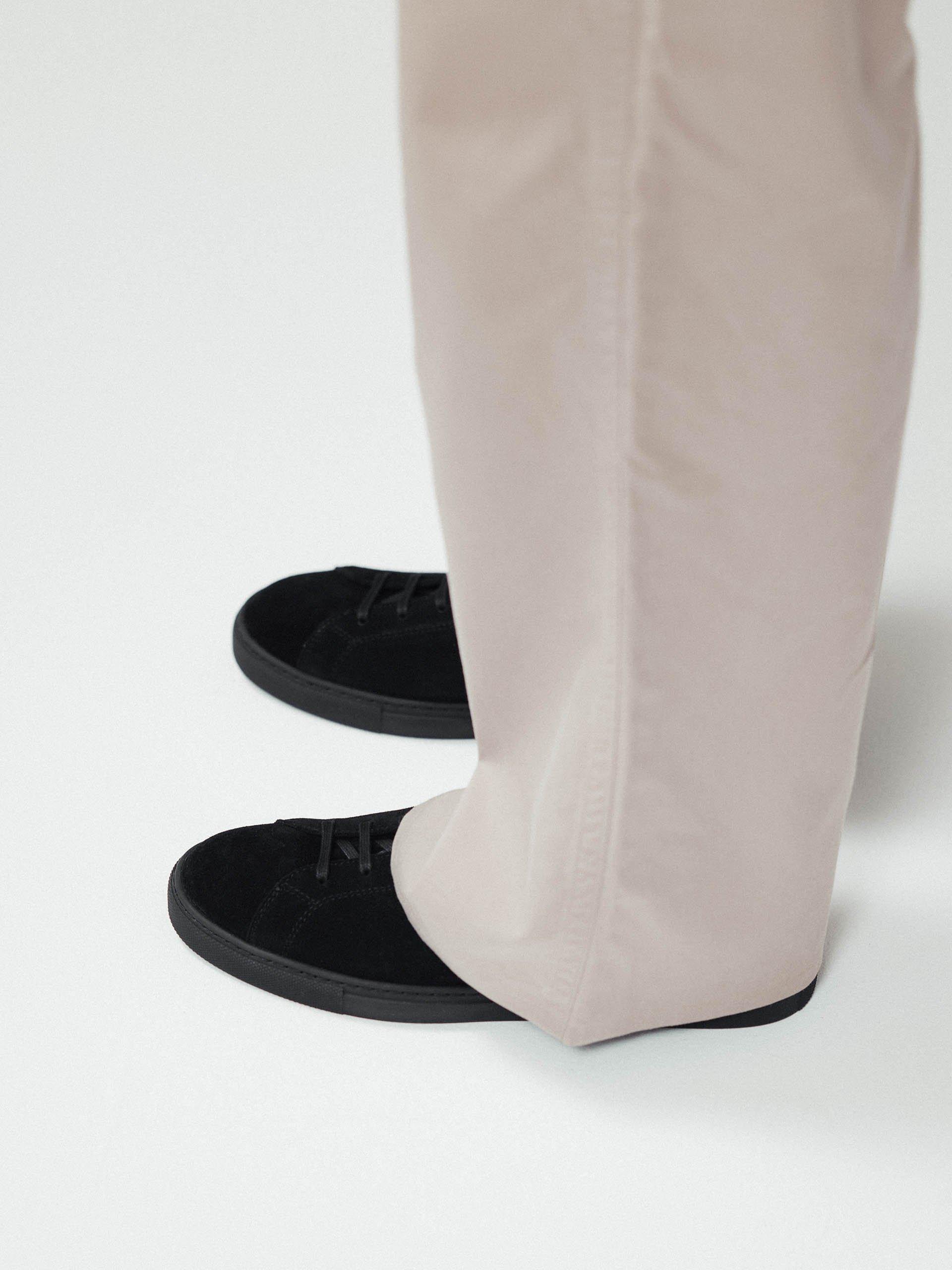 The Sneaker 02 All Black Suede 2