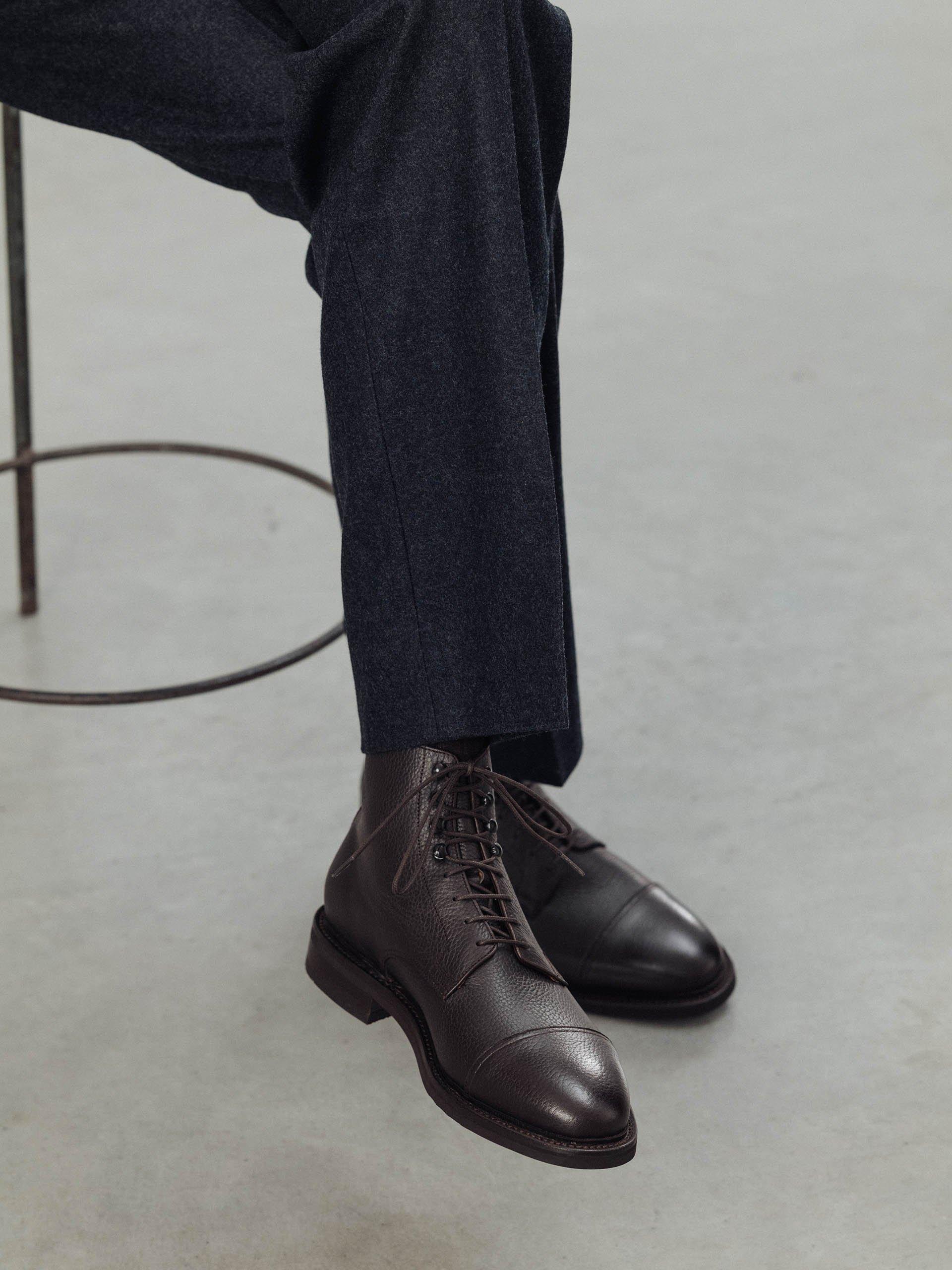 The Jumper Boot Brown Grain 2