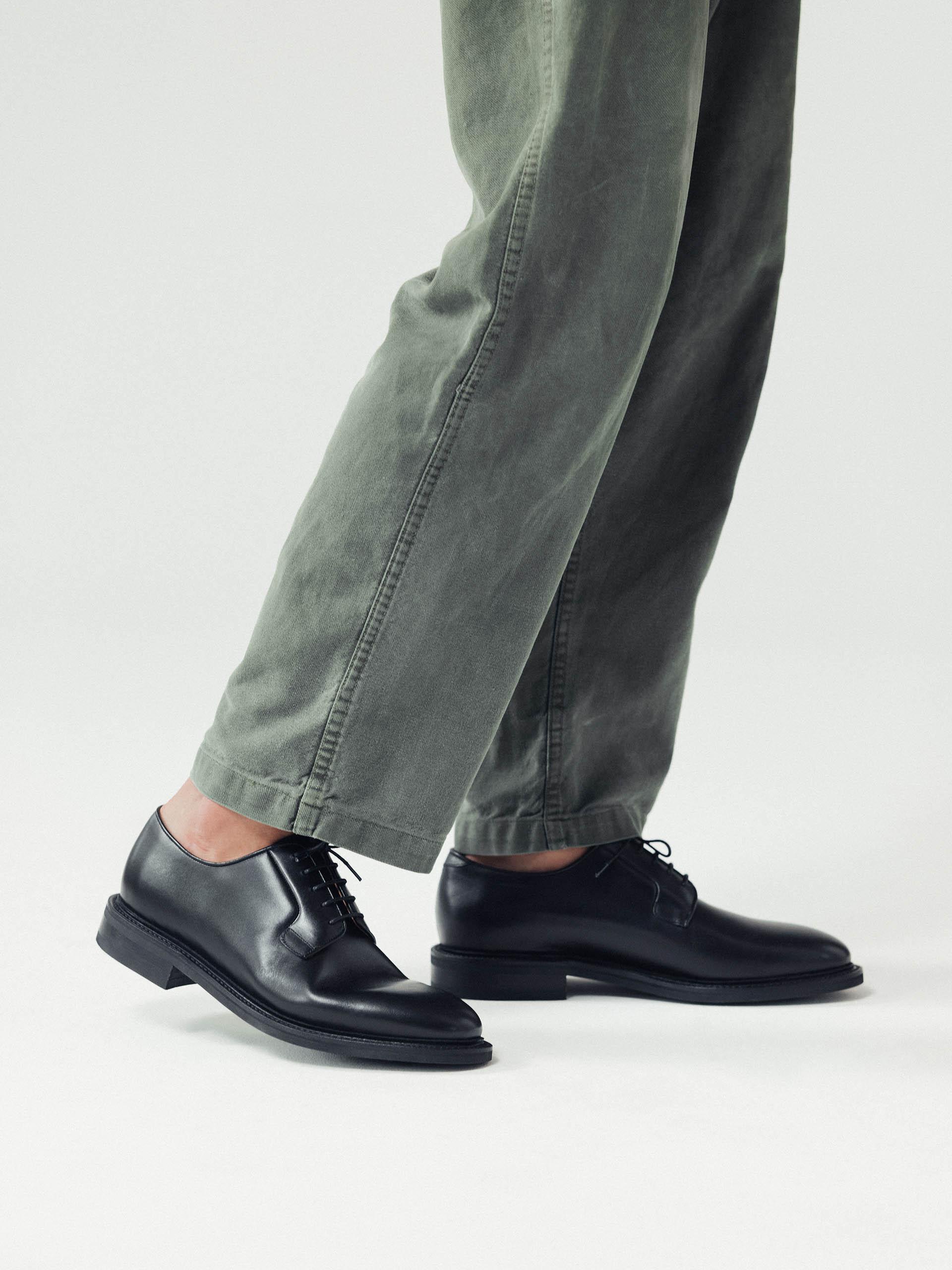 The Plain Toe Blucher Black Calf 2