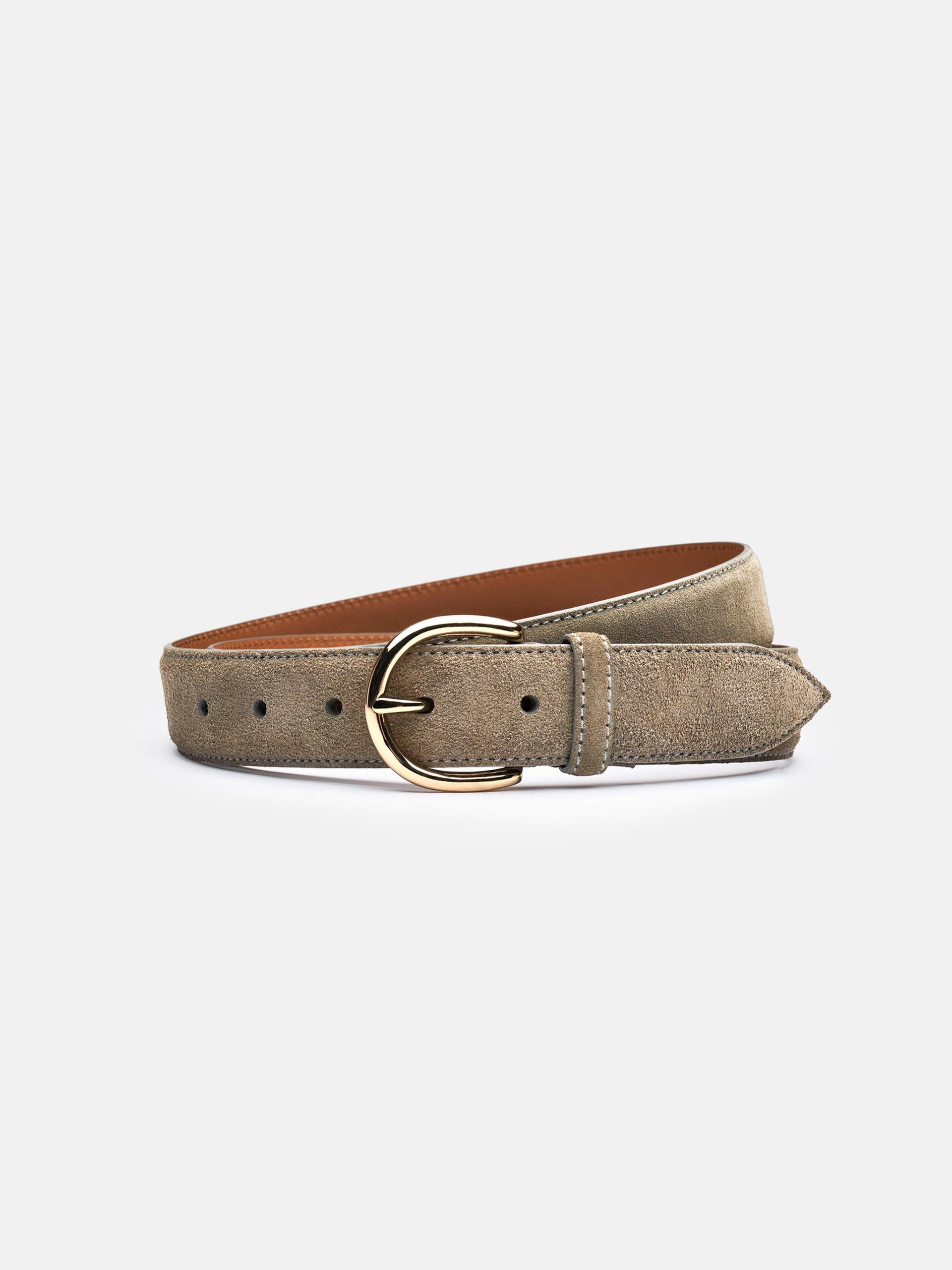 The Belt Taupe Suede 1
