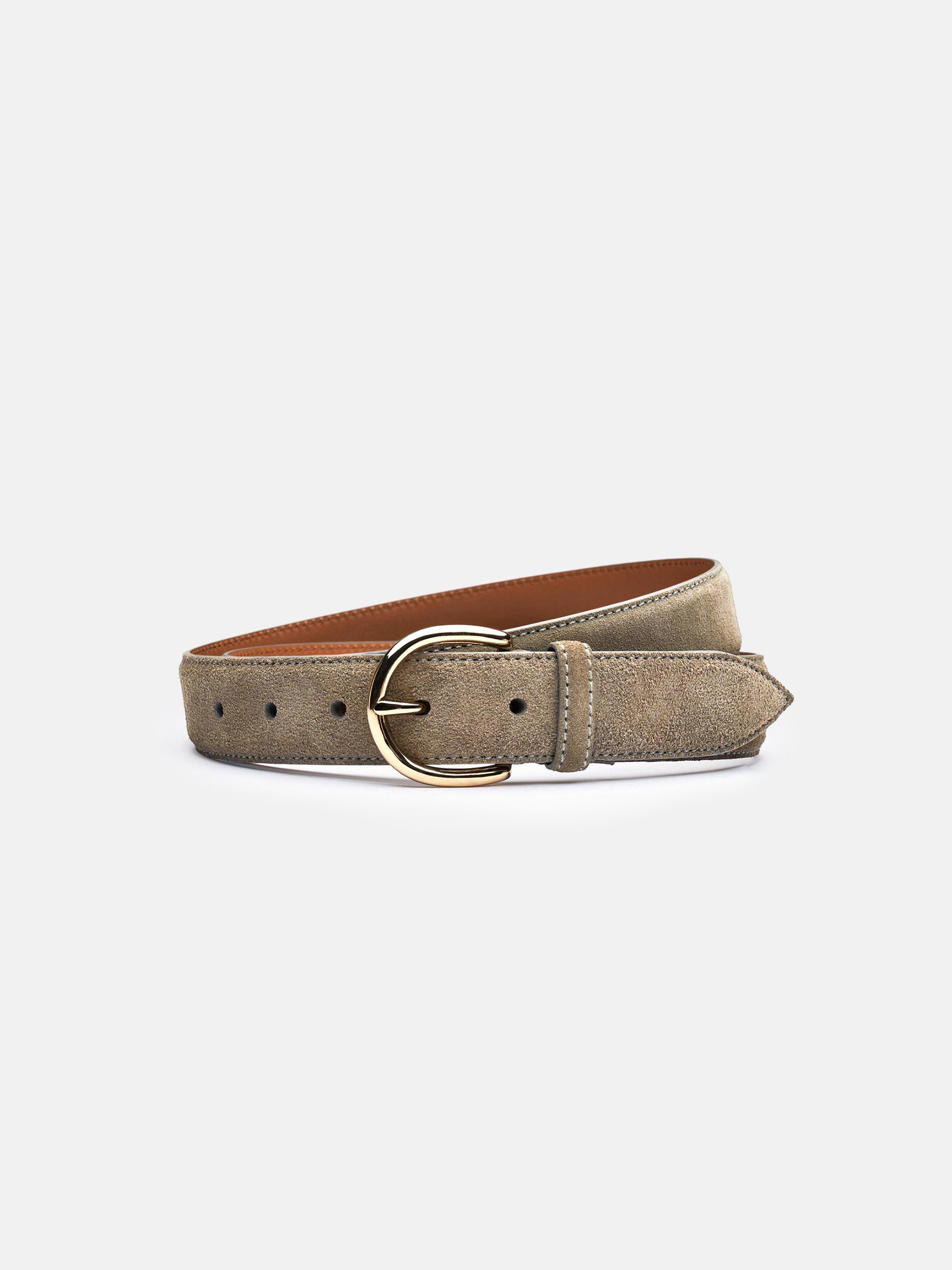 The Belt Taupe Suede 1
