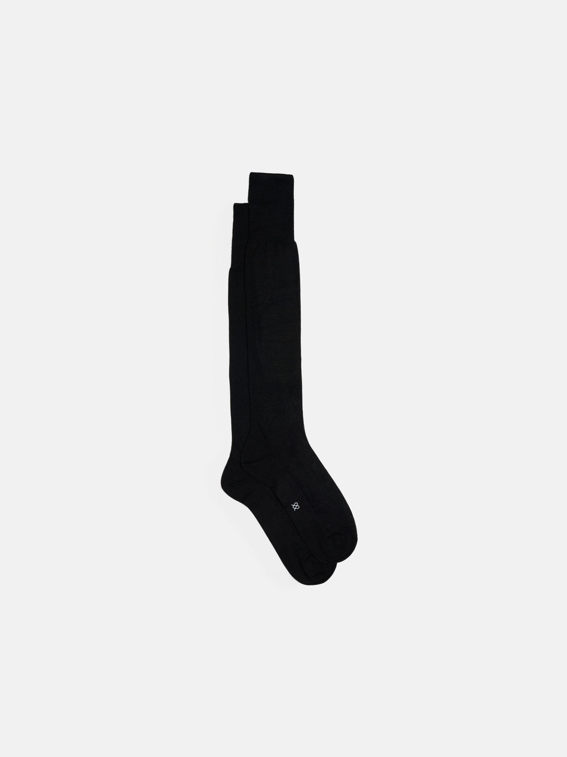 The Silk Sock - Knee High Black 1