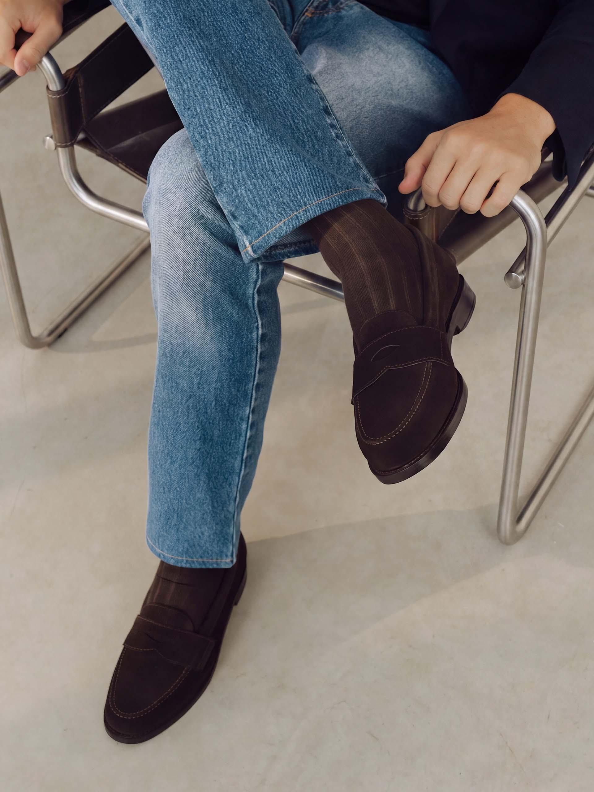 The Ivy Loafer Brown Suede 2