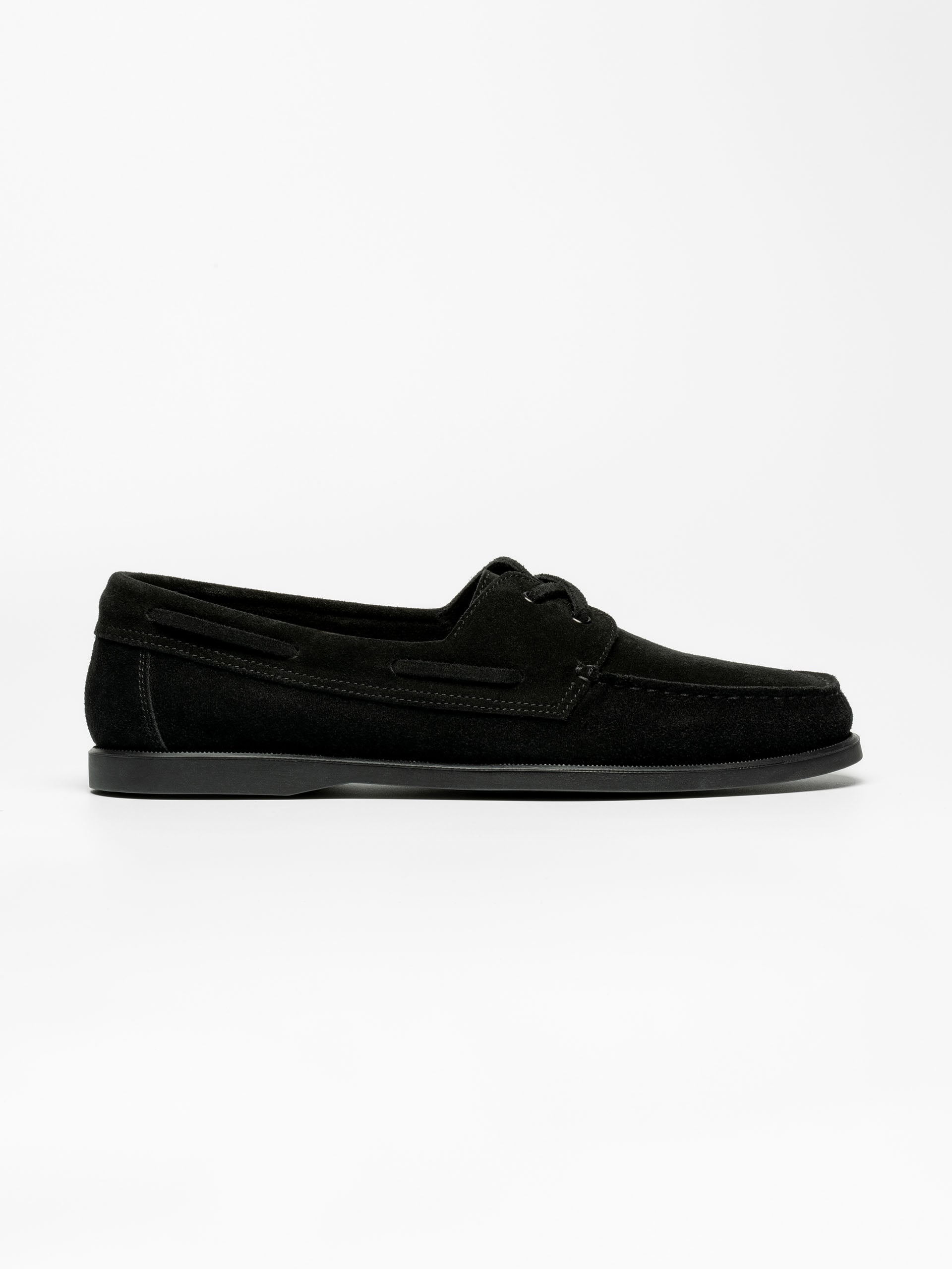 The Boat Shoe Black Suede 1
