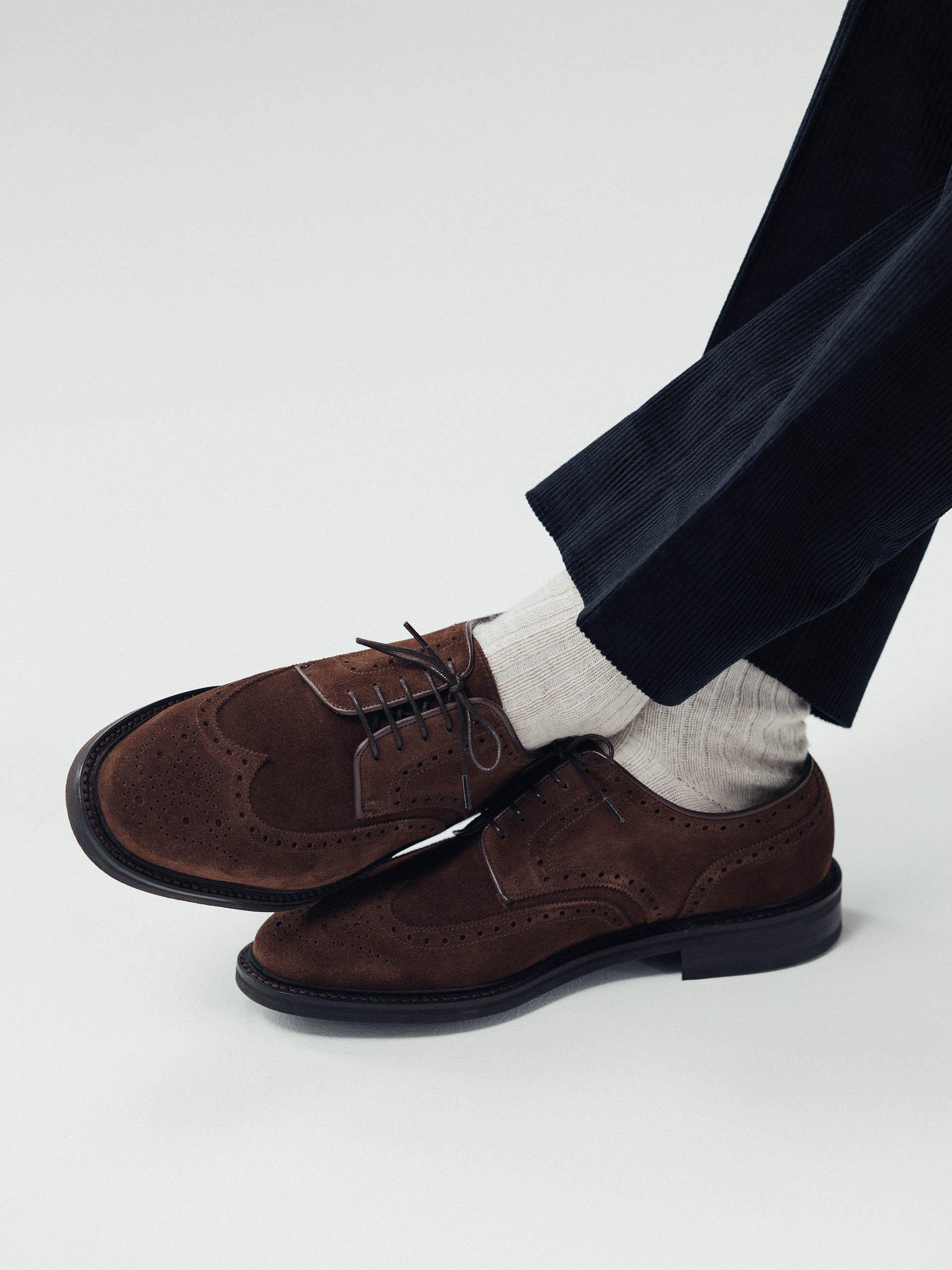 The Derby Medium Brown Suede 2