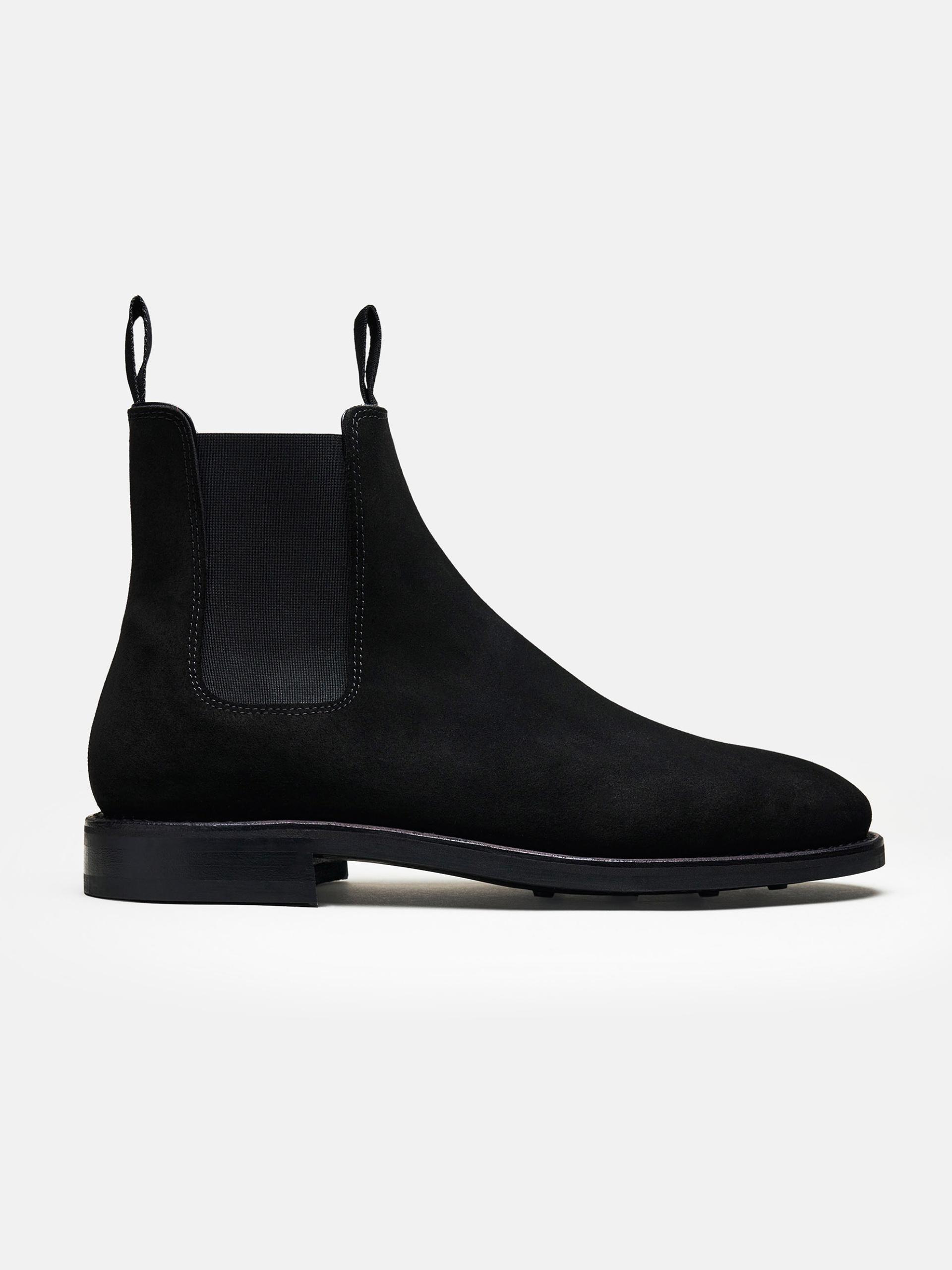 The Chelsea Boot Black Suede 1