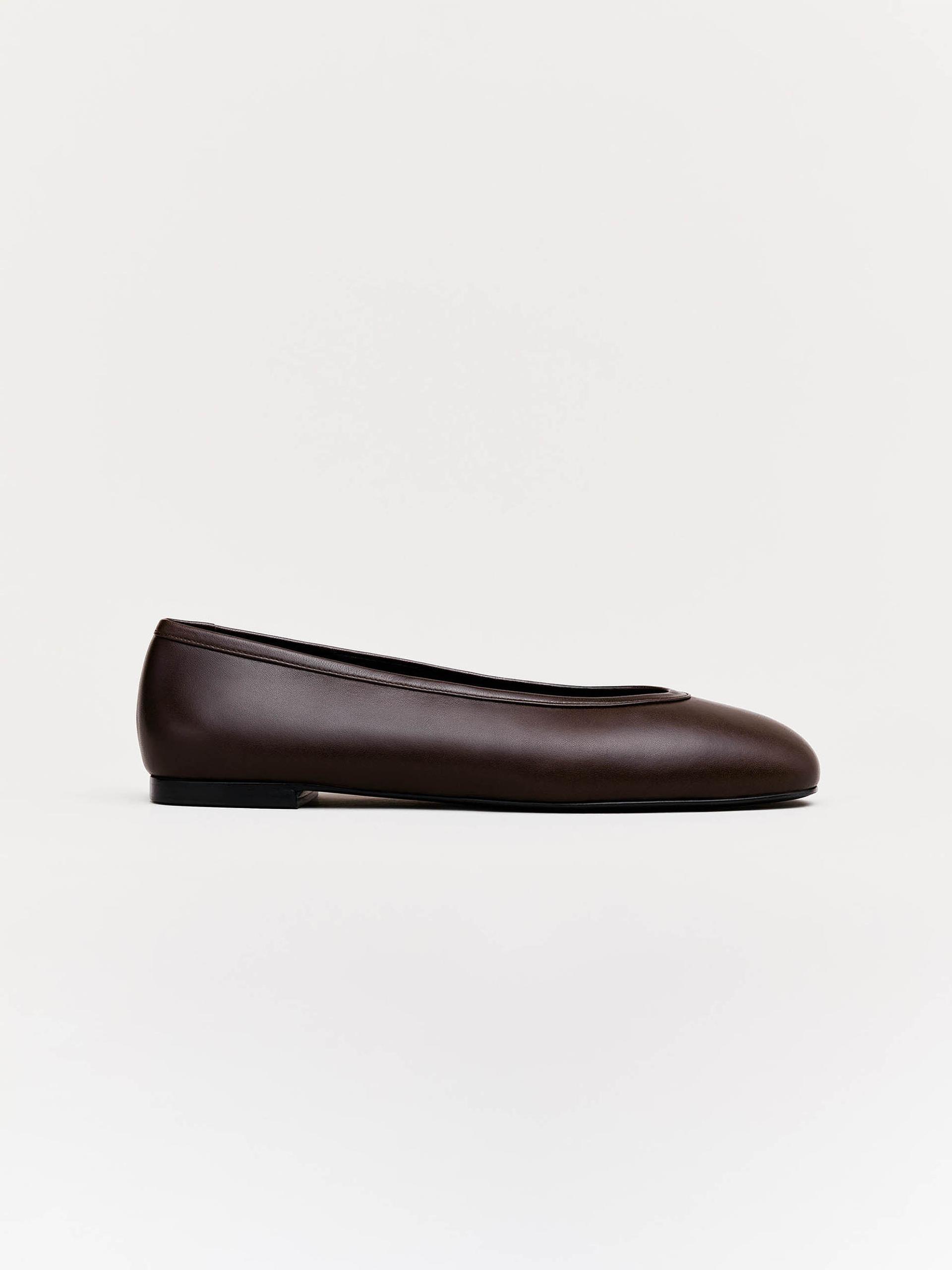 The Ballet Flat Brown Nappa 1