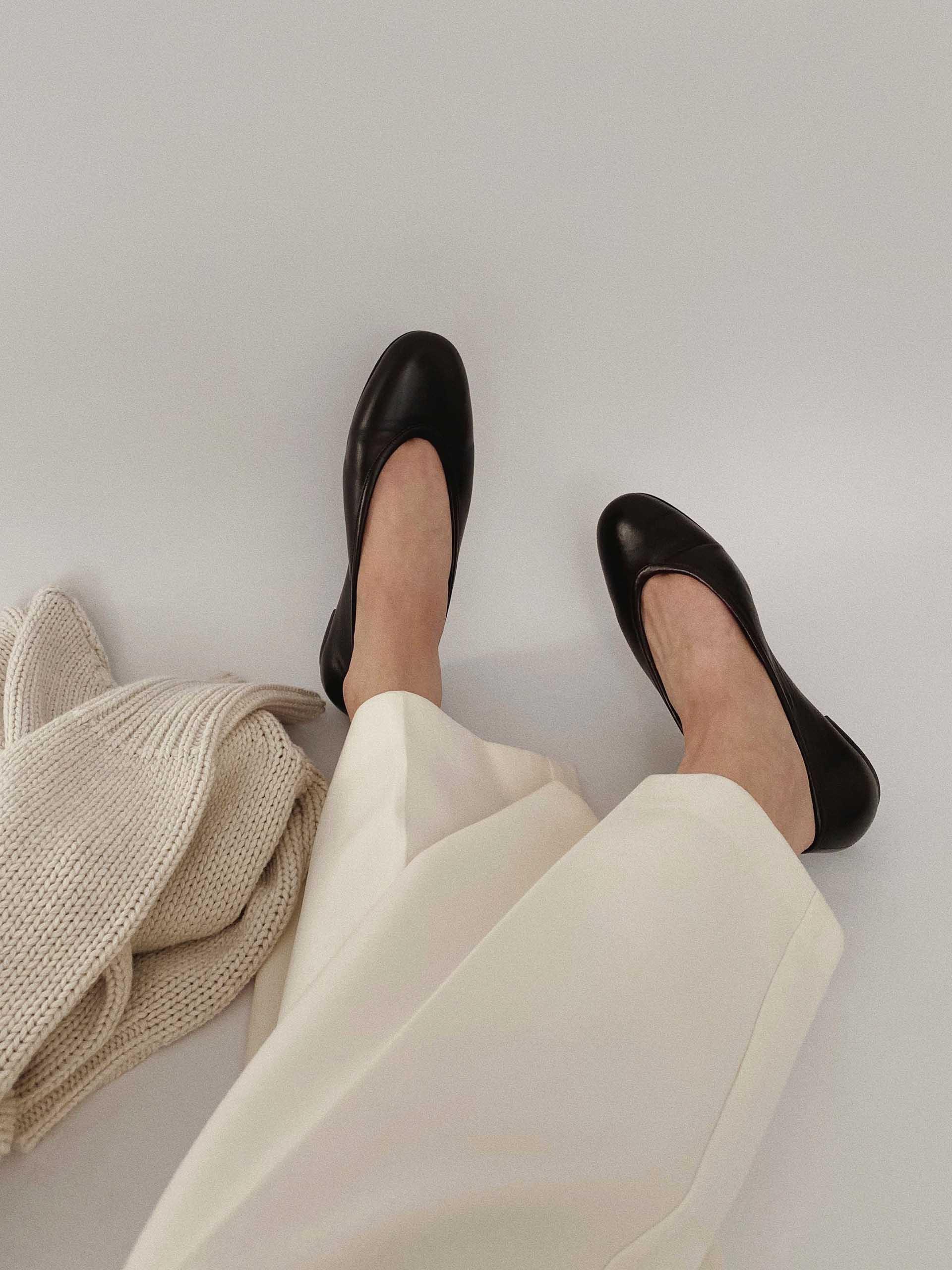 The Ballet Flat Black Nappa 2