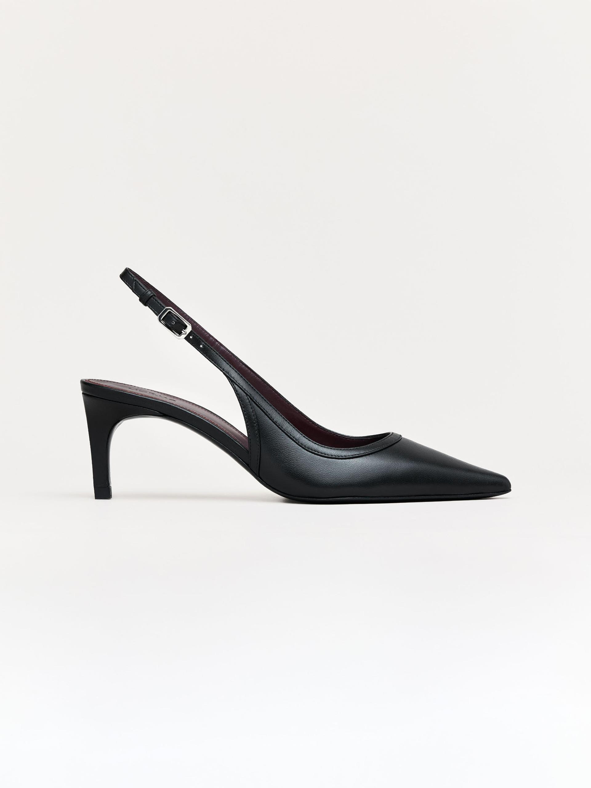 The Slingback Black Nappa 1