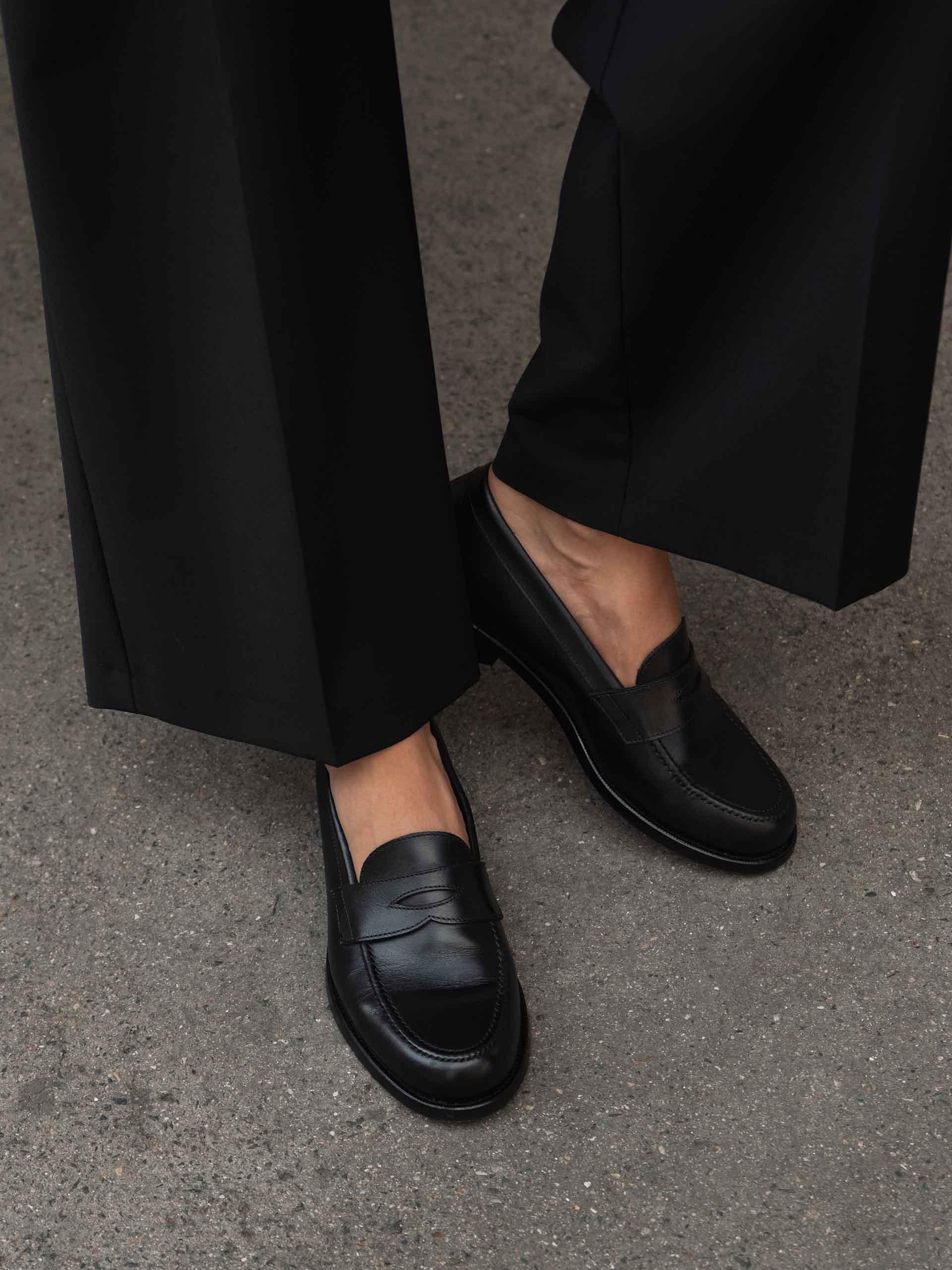 The Penny Loafer Black Calf 2