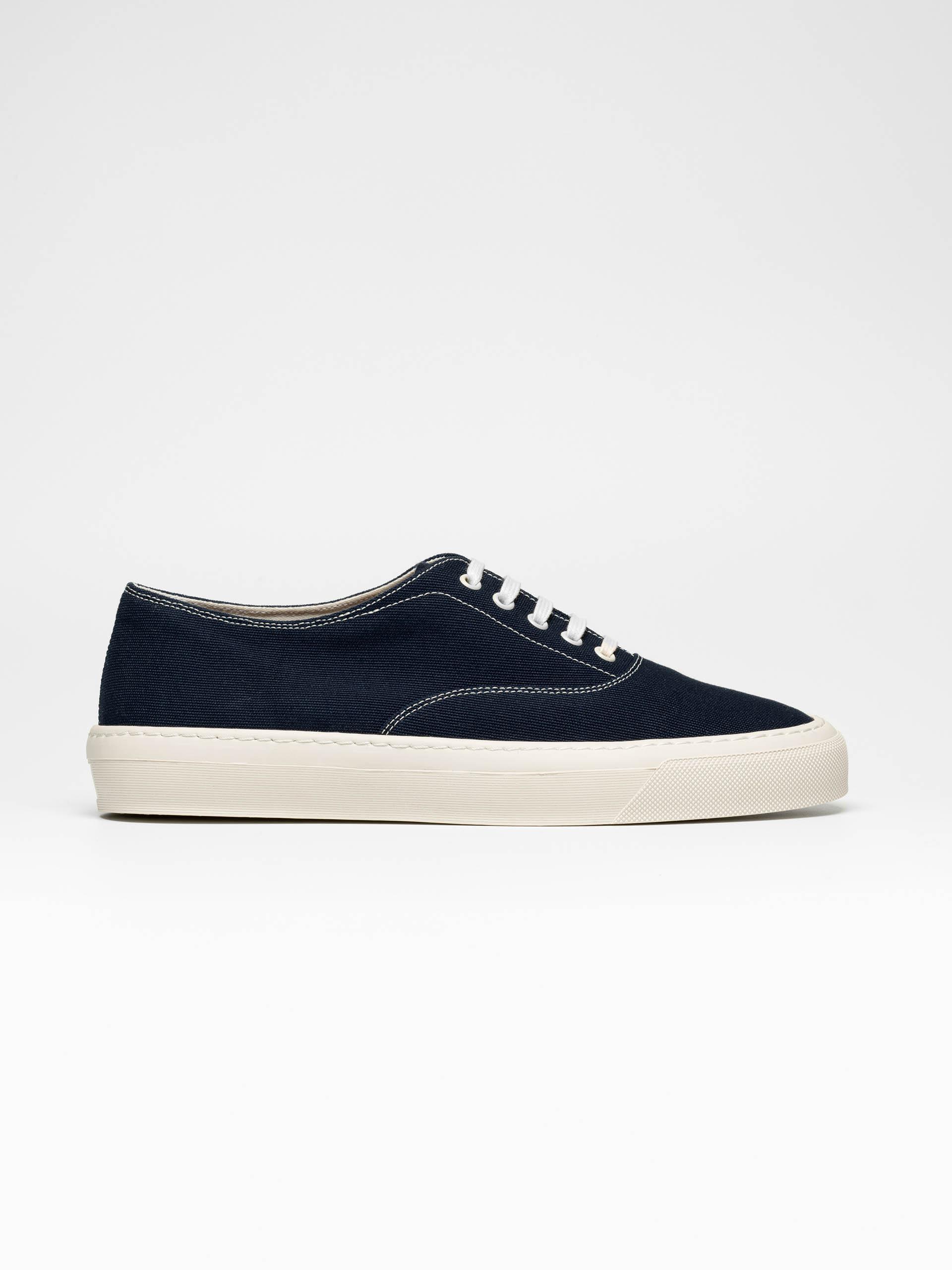 The Deck Shoe Navy Canvas 1