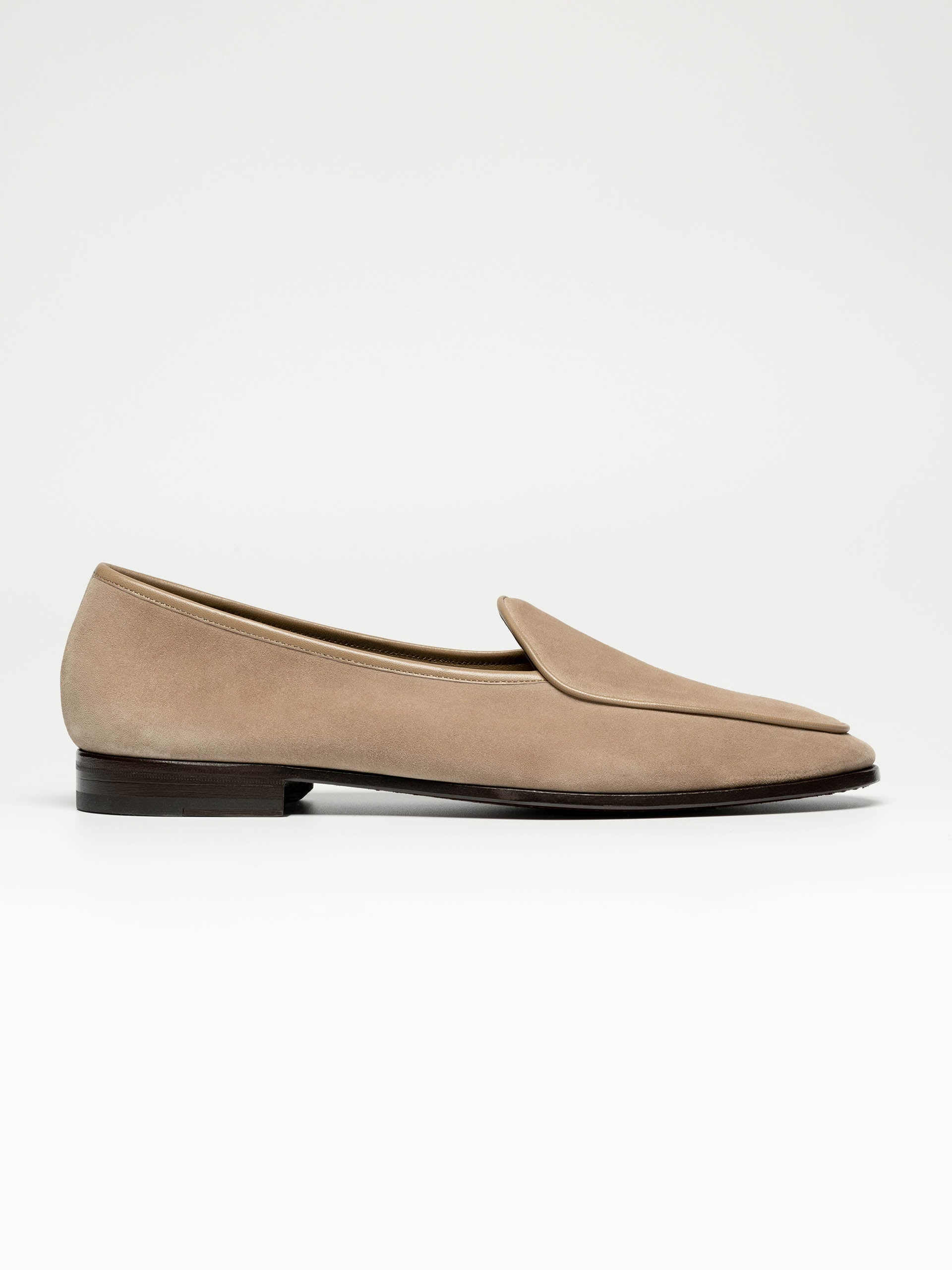 The Belgian Unlined Beige Suede 1