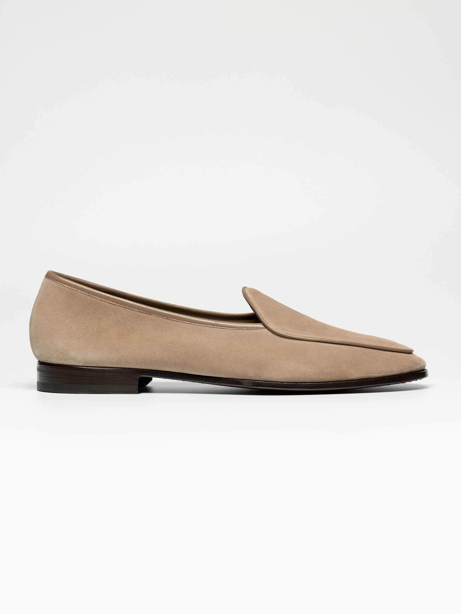 The Belgian Unlined Beige Suede 1