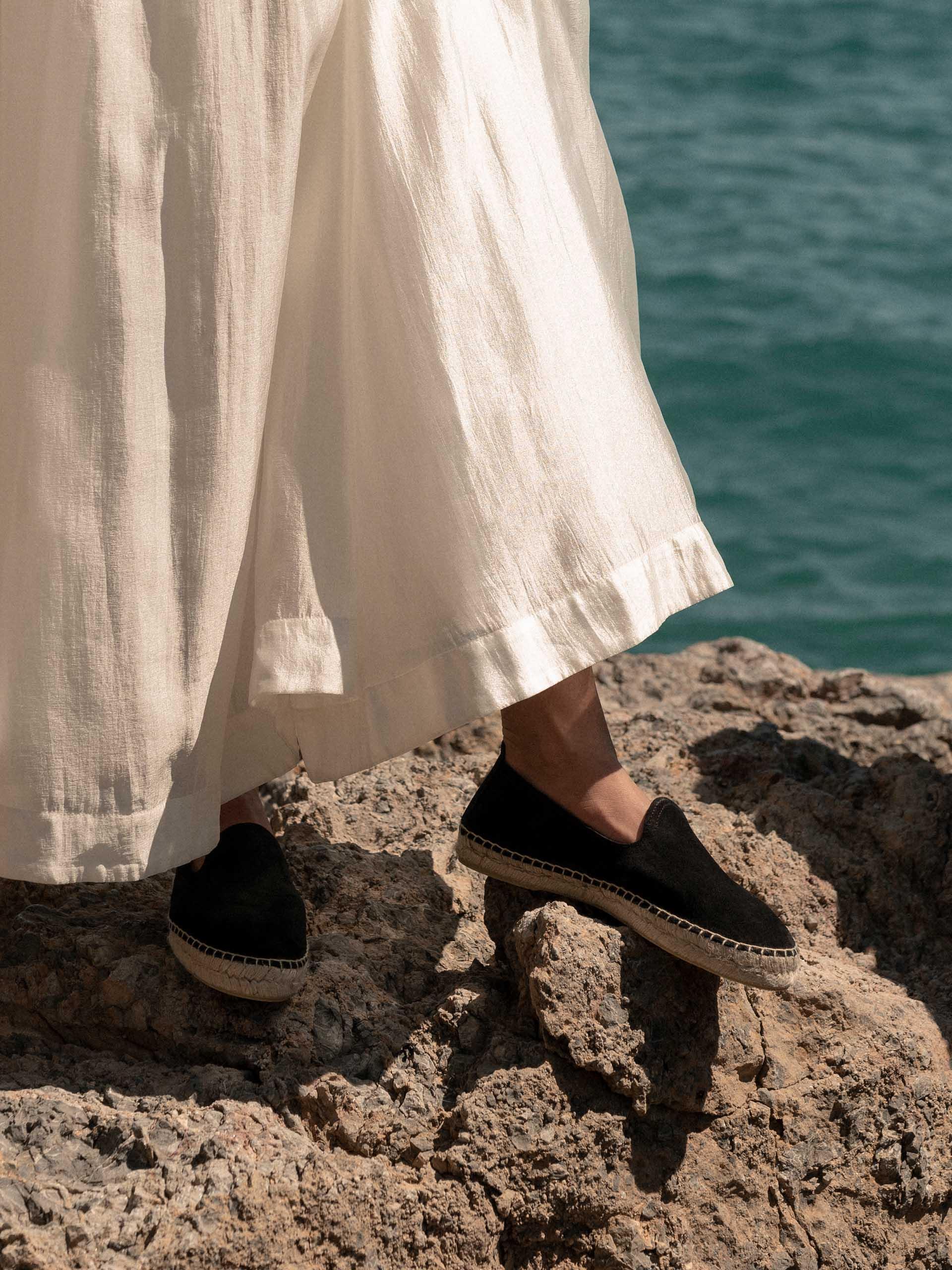 The Espadrille Black Suede 2