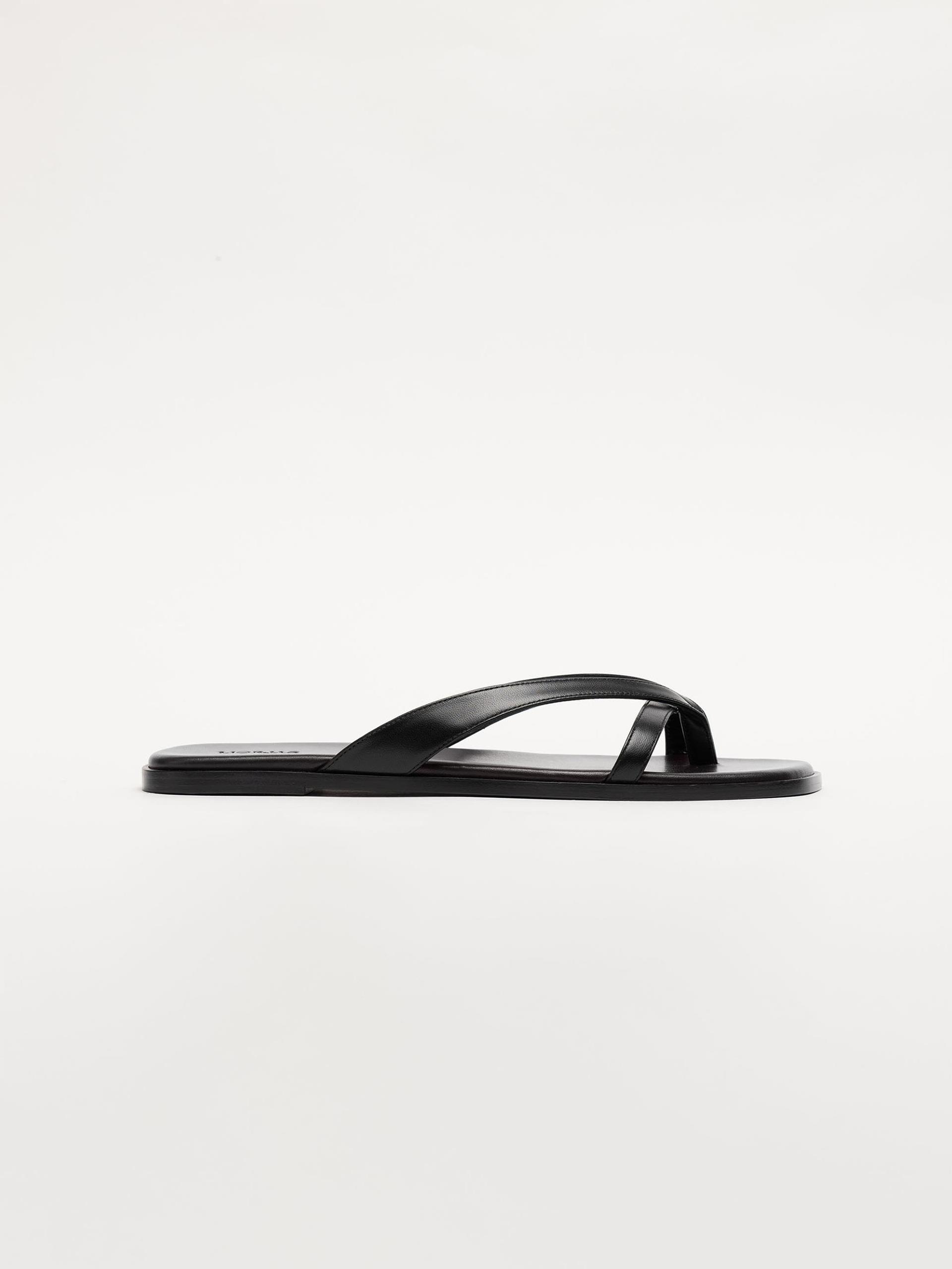 The Paloma Sandal Black Nappa 1