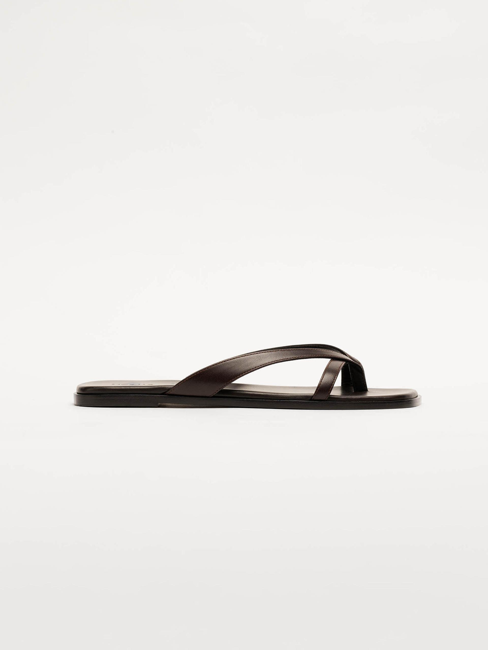 The Paloma Sandal Brown Nappa 1