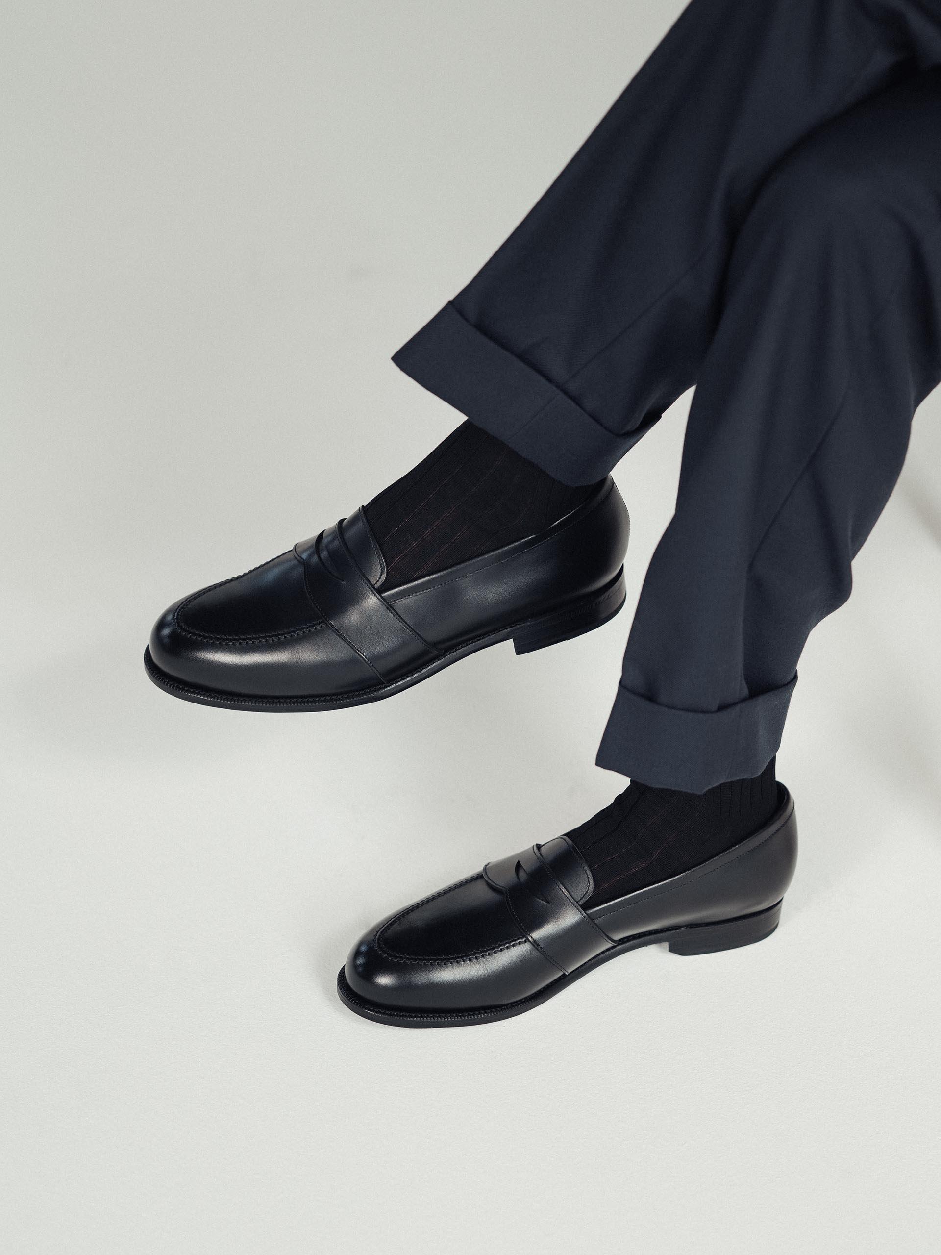 The Full Strap Loafer Black Calf 2
