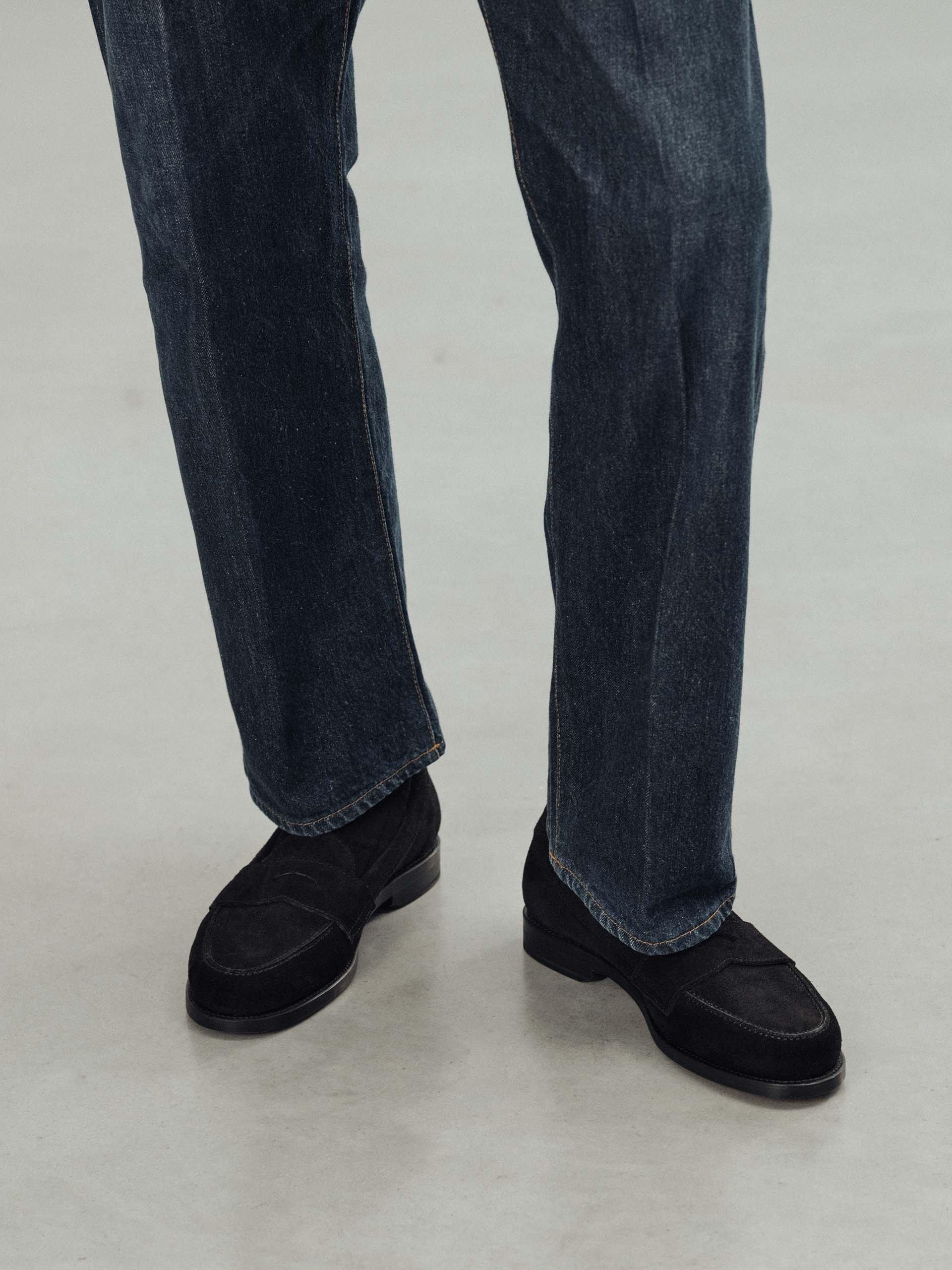 The Ivy Loafer Black Suede 2