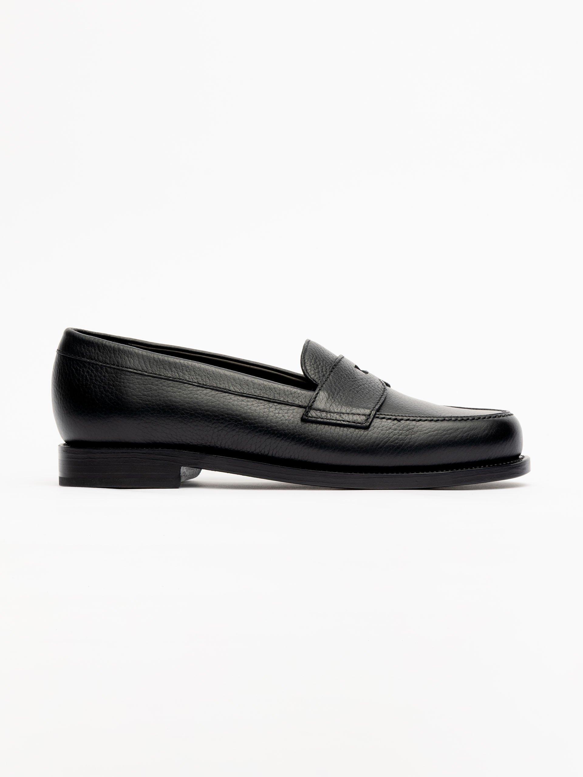 The Ivy Loafer Black Grain 1