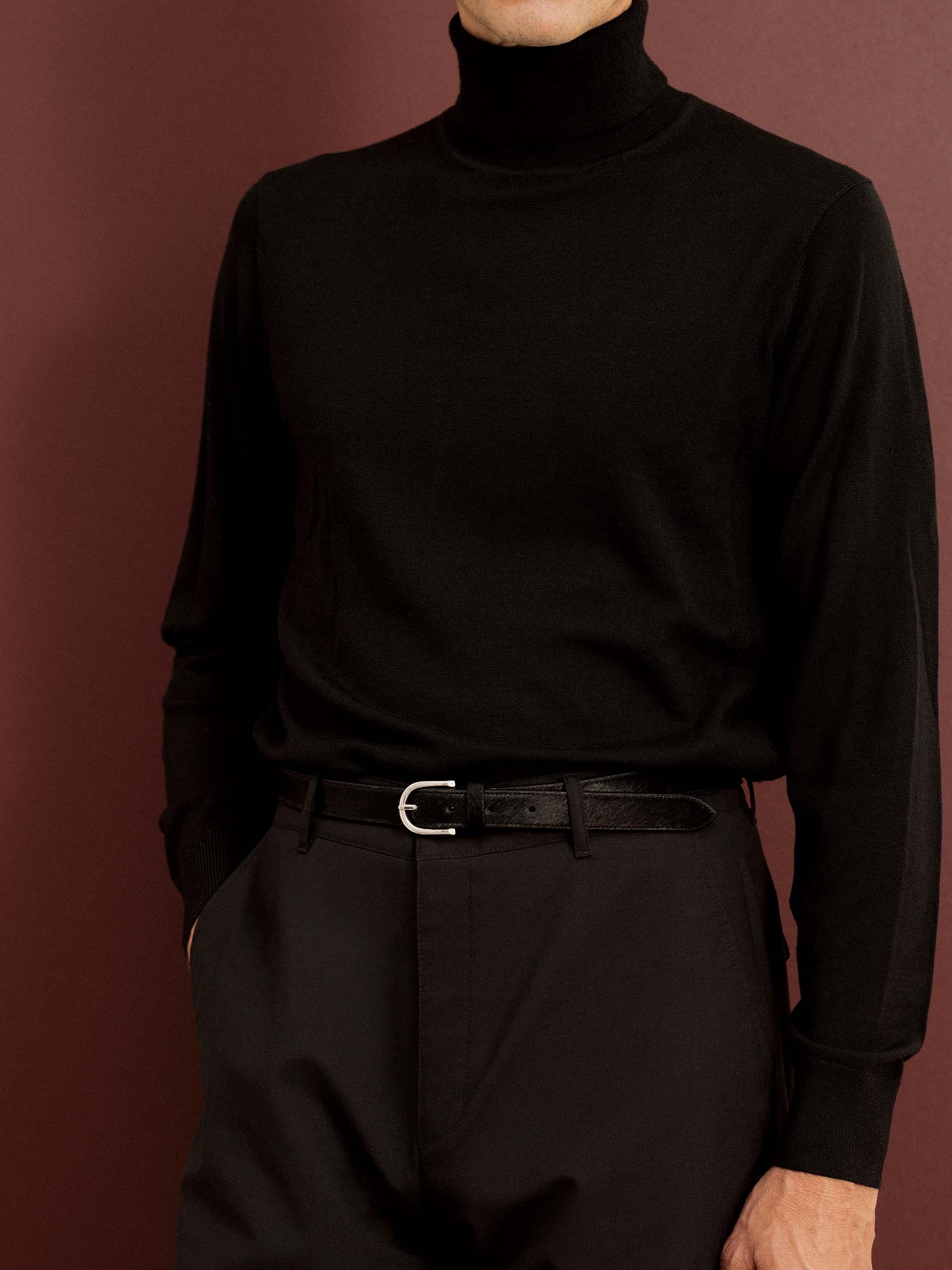 The Belt Black Pony Hair 2
