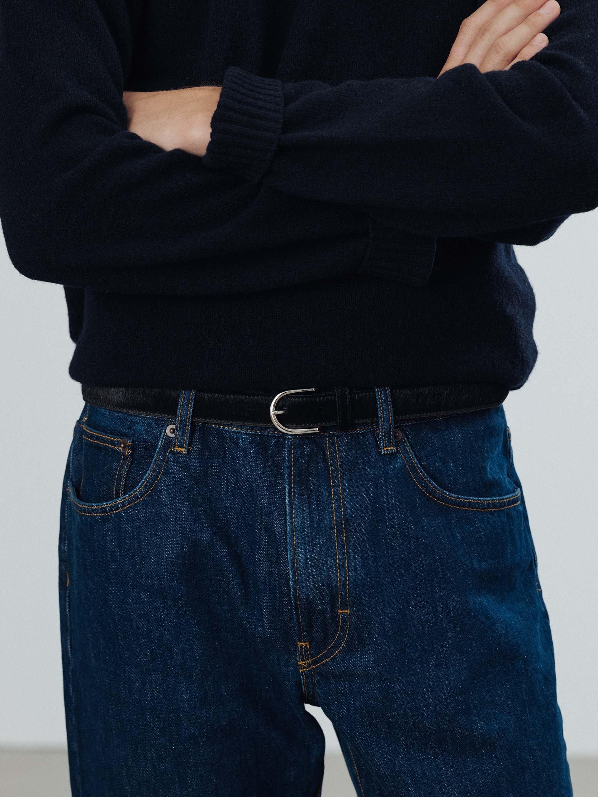 The Belt Black Pony Hair 2