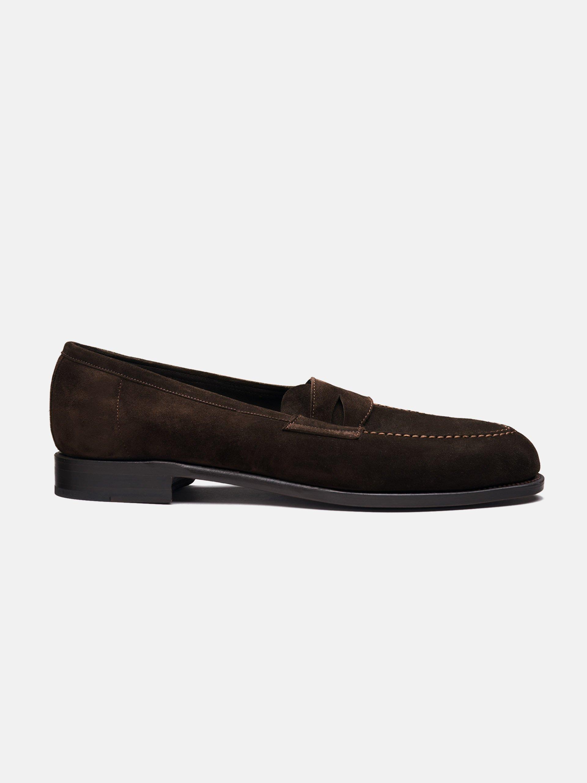 The Penny Loafer Unlined - Light Wear and Tear Brown Suede 2