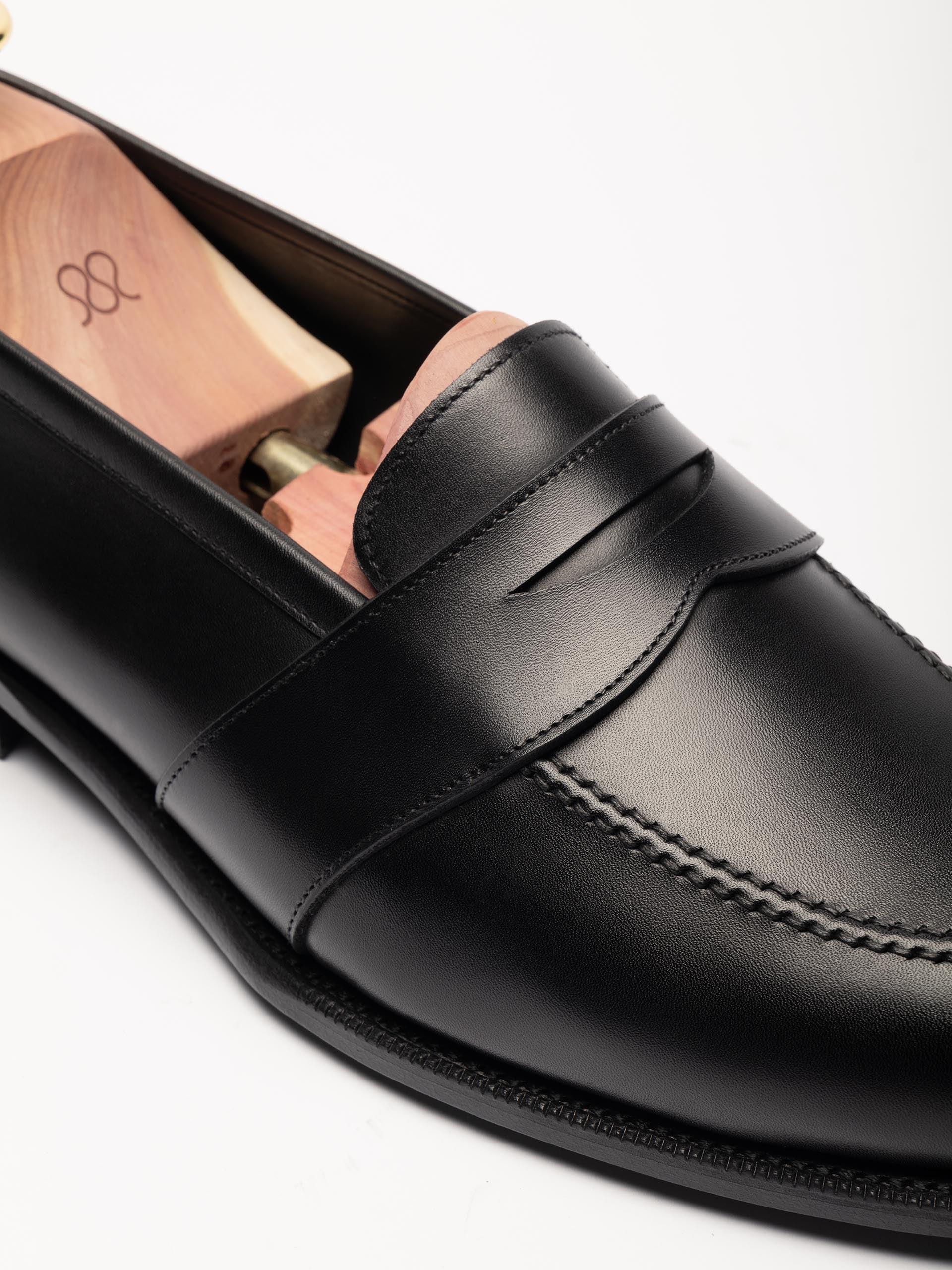The Penny Loafer Full Strap - Signs of Wear Black Calf 2