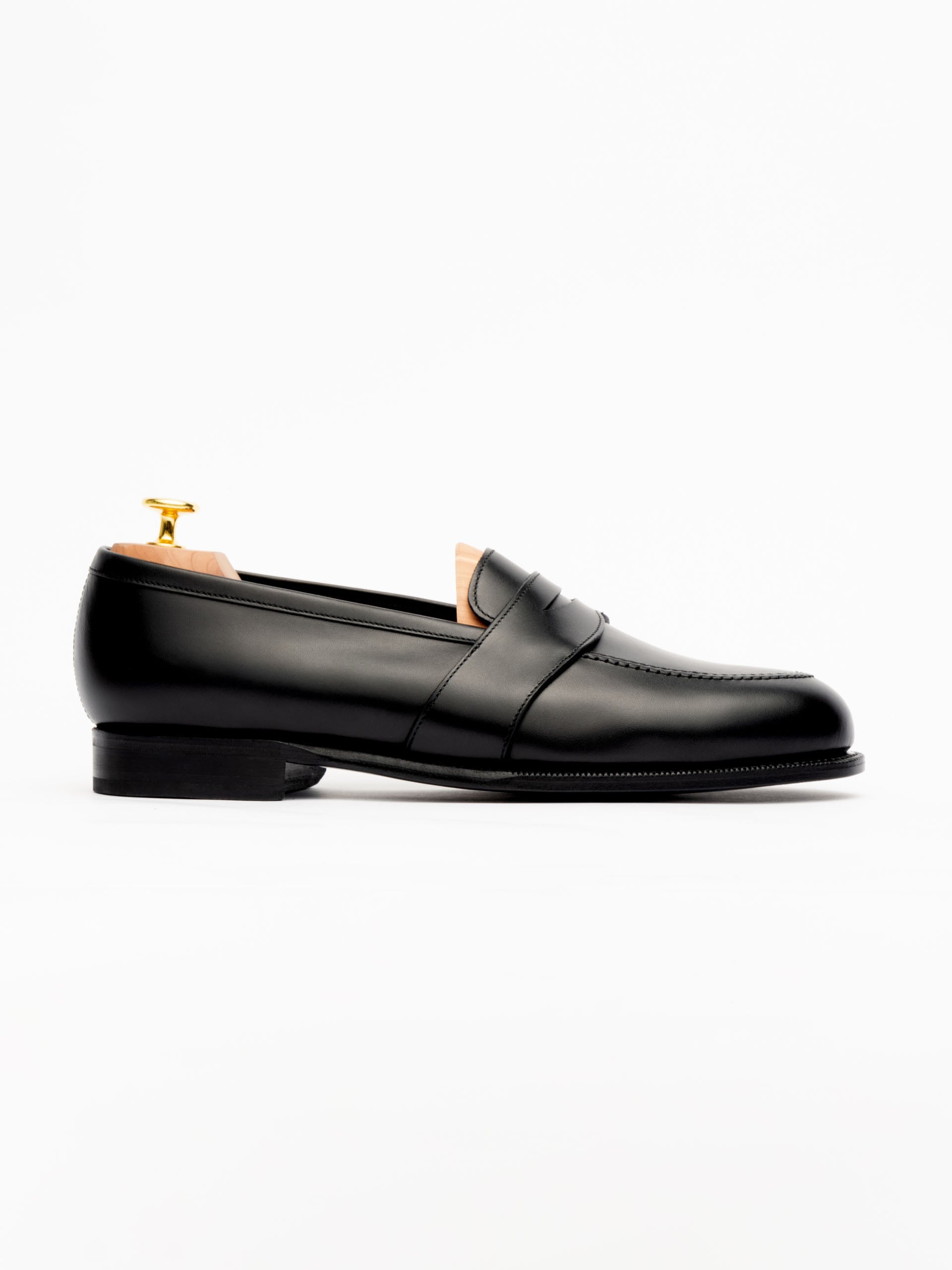 The Penny Loafer Full Strap - Signs of Wear Black Calf 1