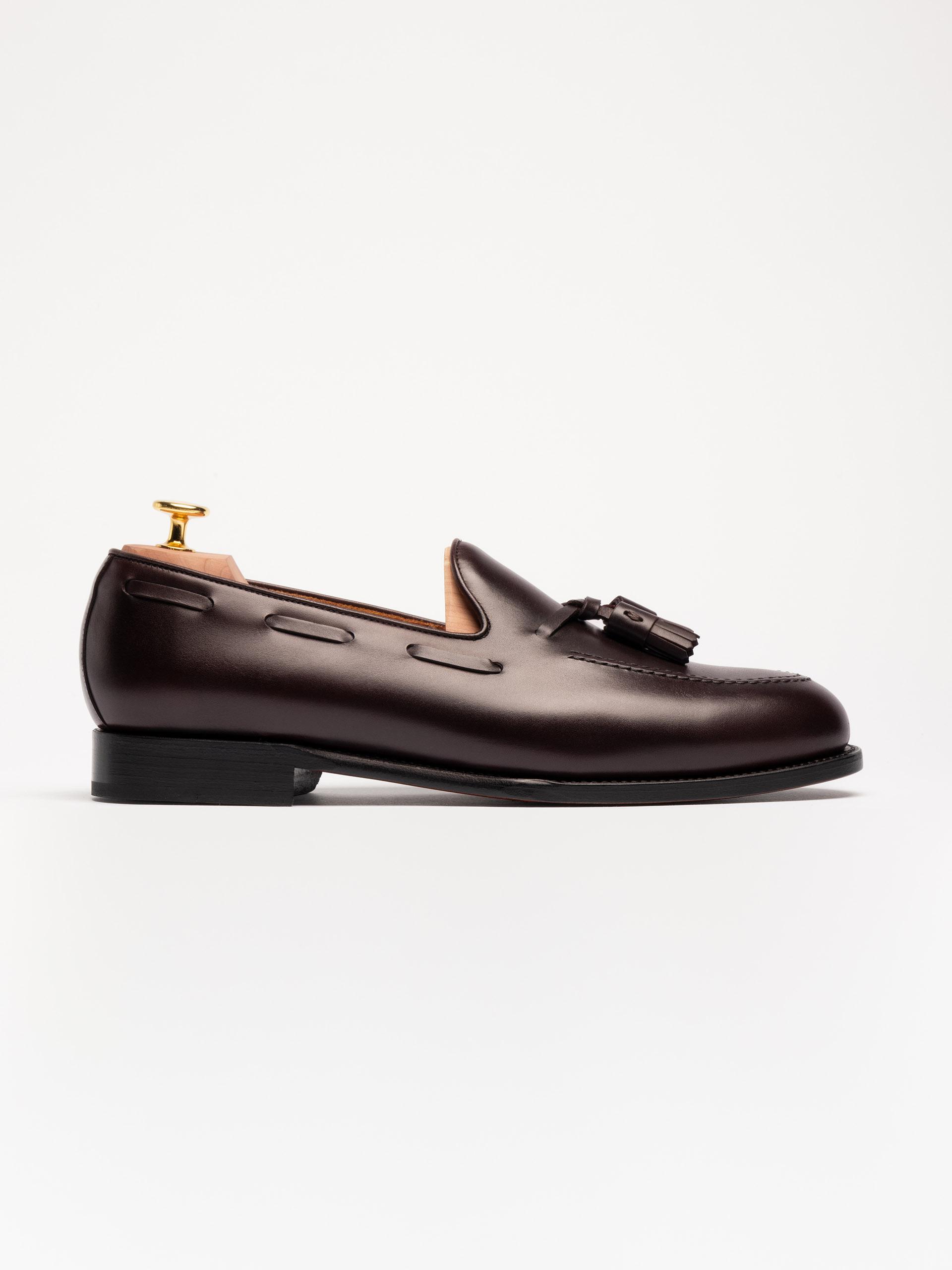 The Tassel Loafer - Light Wear and Tear Burgundy Calf 1