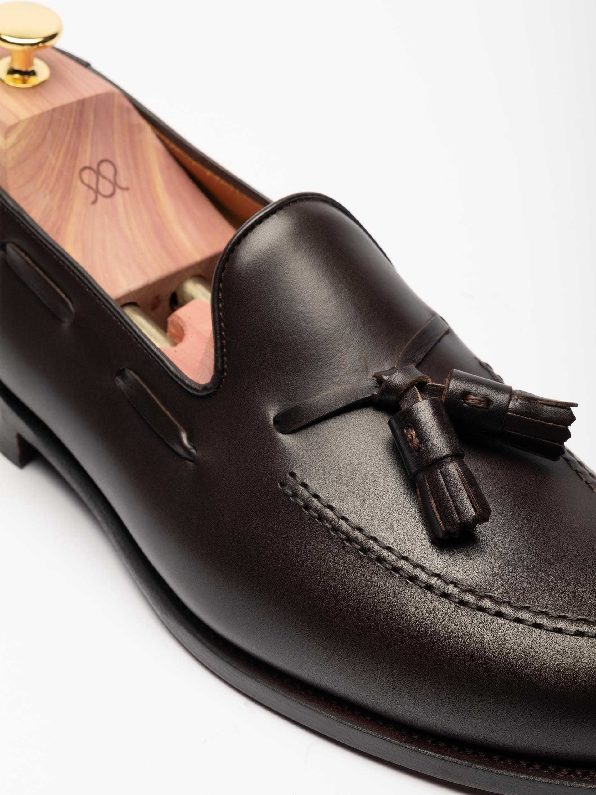 The Tassel Loafer - Rubber Sole - Signs of Wear Brown Calf 2
