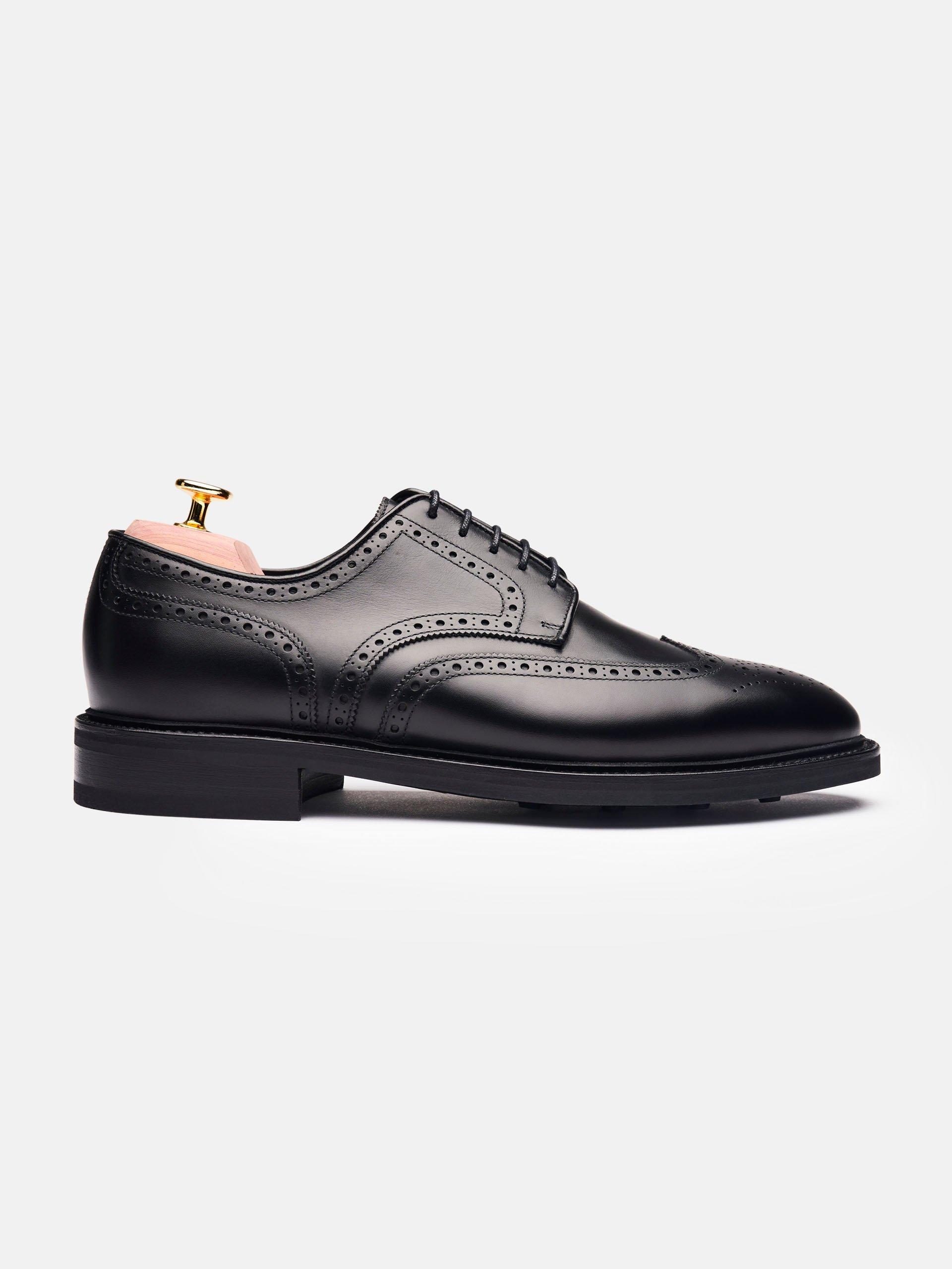 The Derby - Light Wear and Tear Black Calf 1