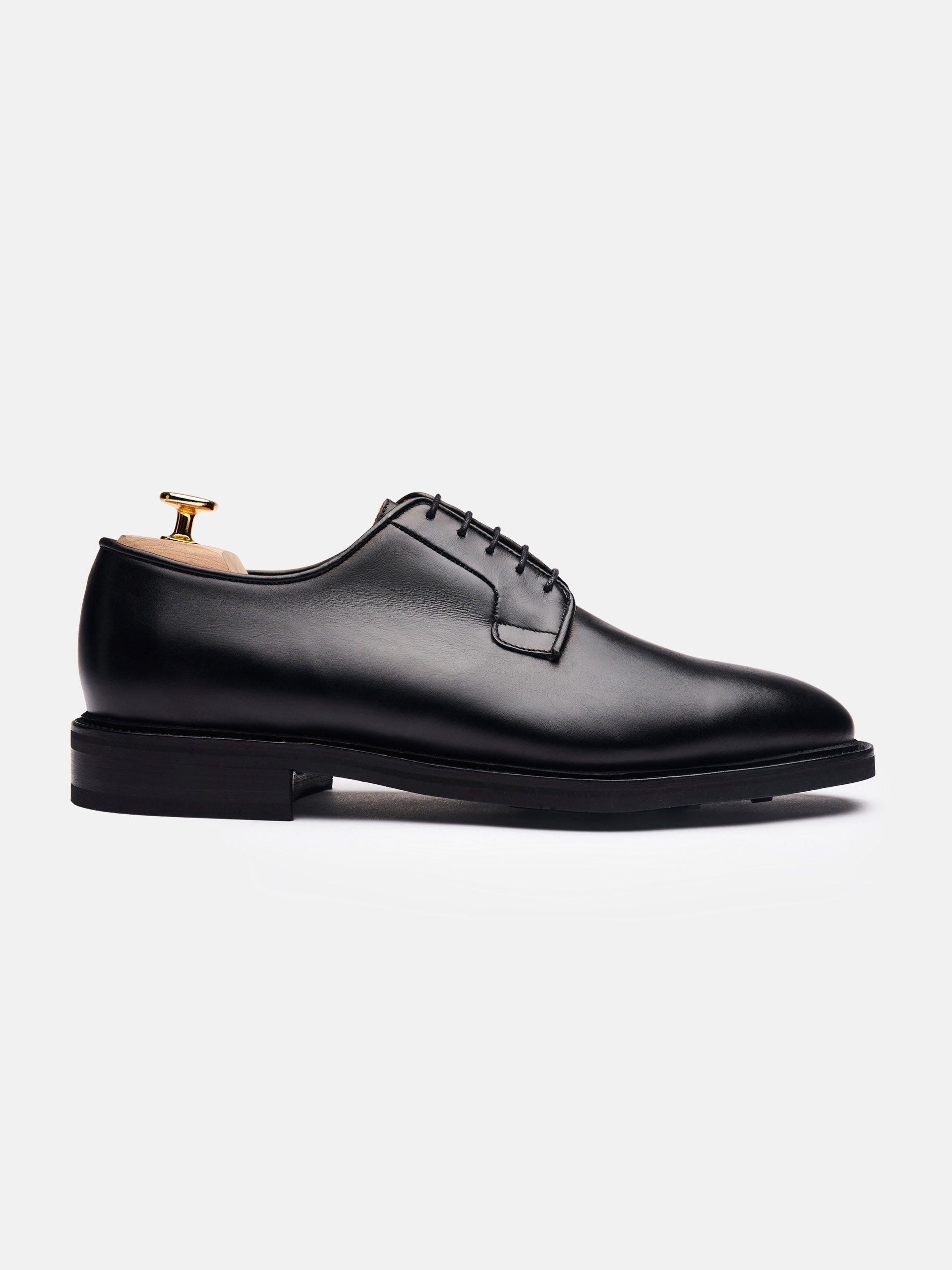 The Plain Toe Blucher - Light Wear and Tear Black Calf 1