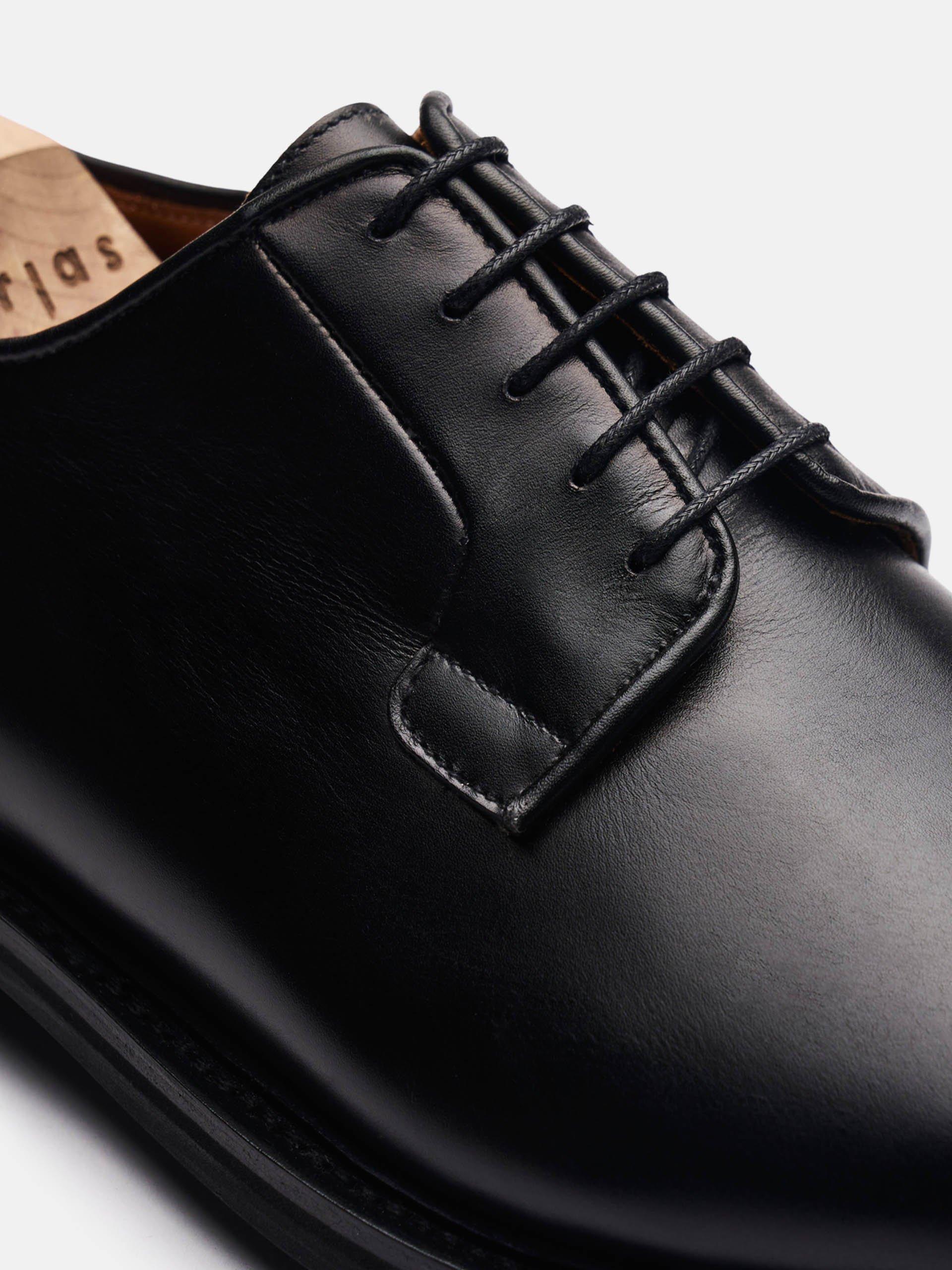 The Plain Toe Blucher - Light Wear and Tear Black Calf 2