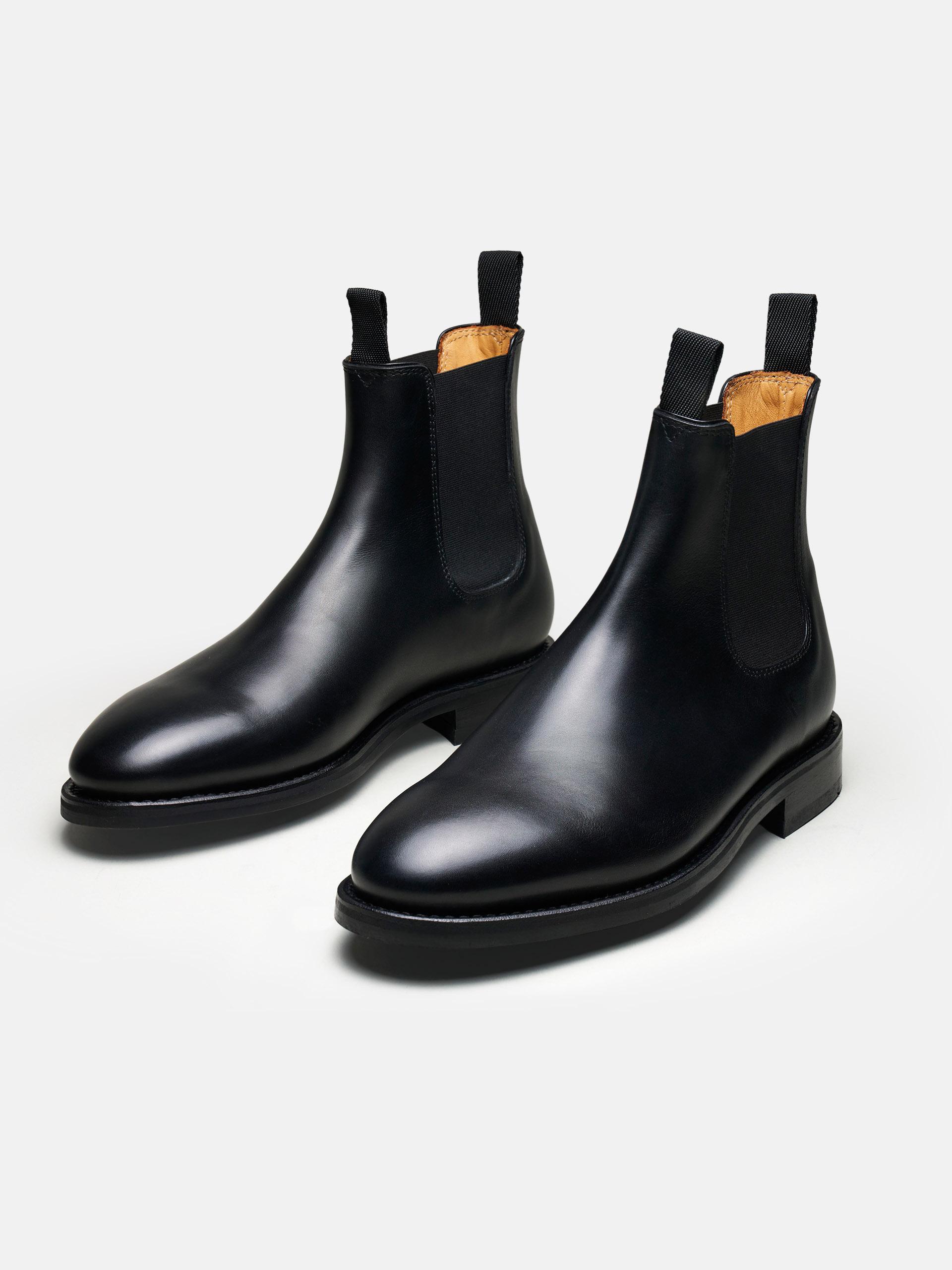 The Chelsea Boot - Light Wear and Tear Black Calf 2