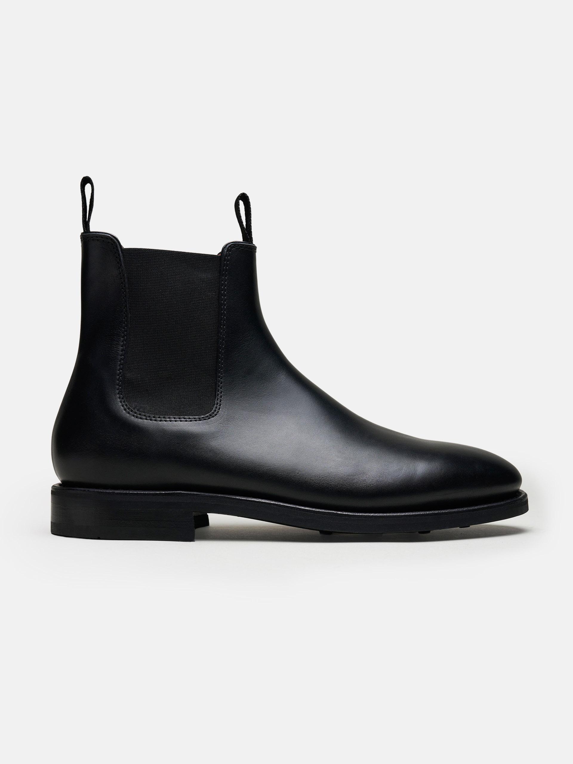 The Chelsea Boot - Medium Wear and Tear Black Calf 1