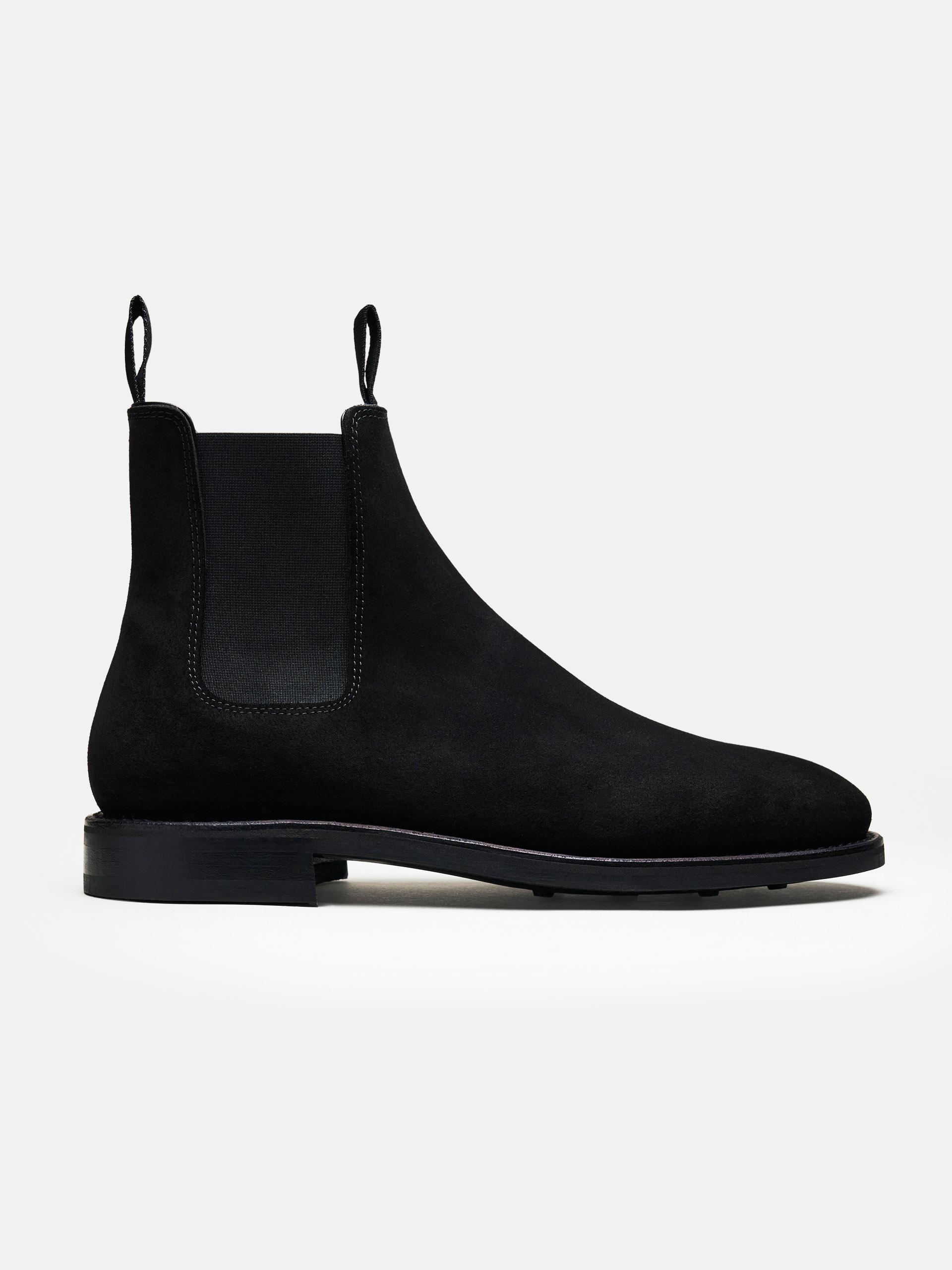 The Chelsea Boot - Light Wear and Tear Black Suede 1