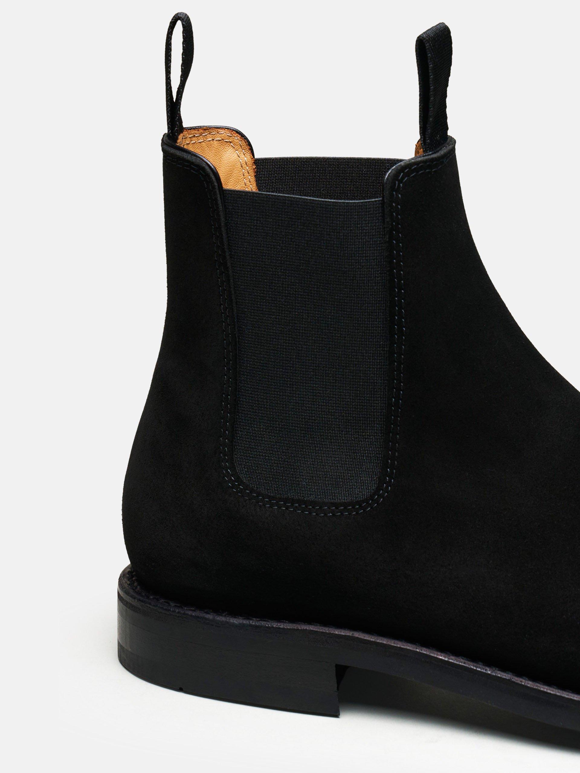 The Chelsea Boot - Light Wear and Tear Black Suede 2