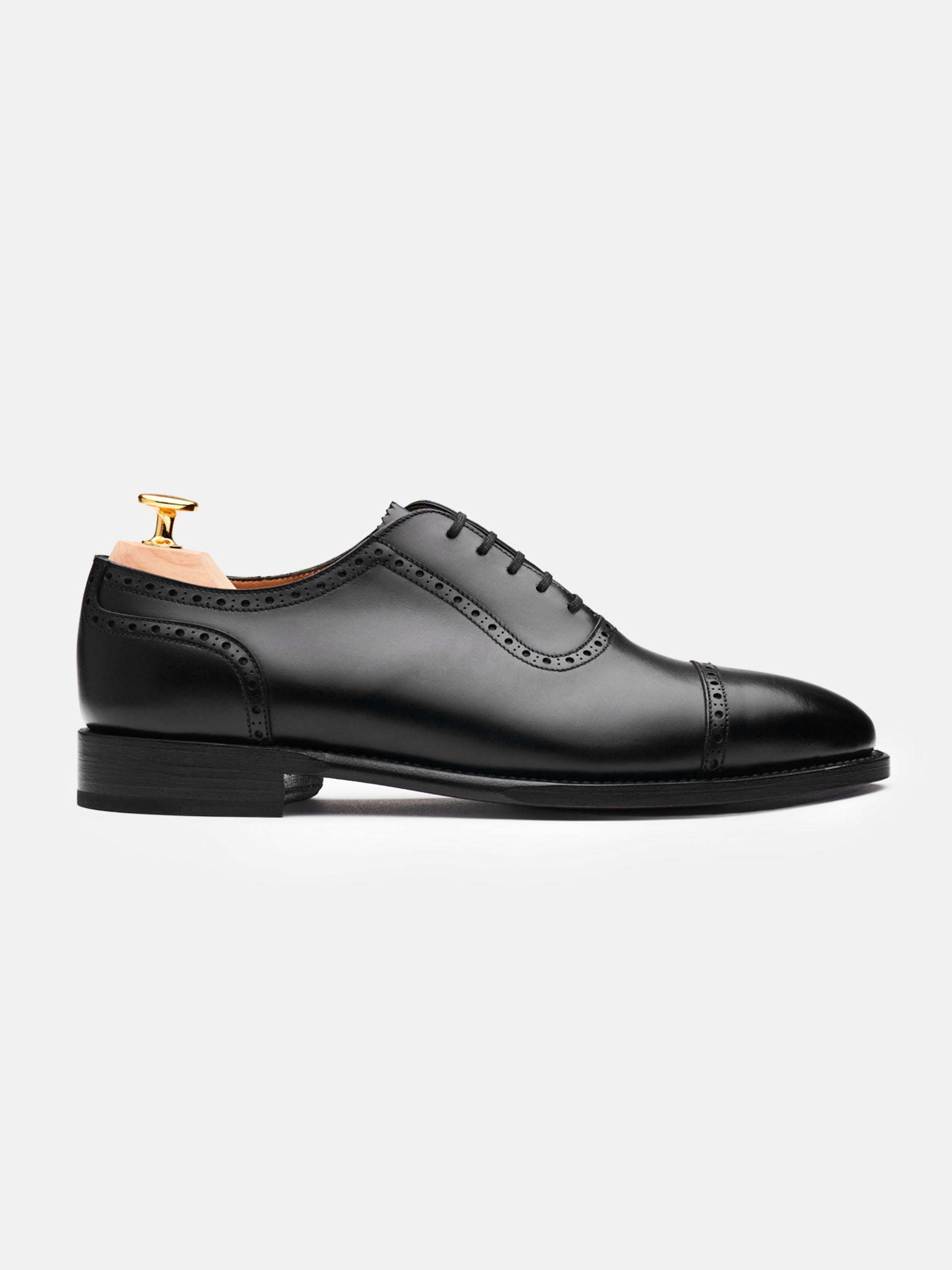 The Adelaide - Medium Wear and Tear Black Calf 1