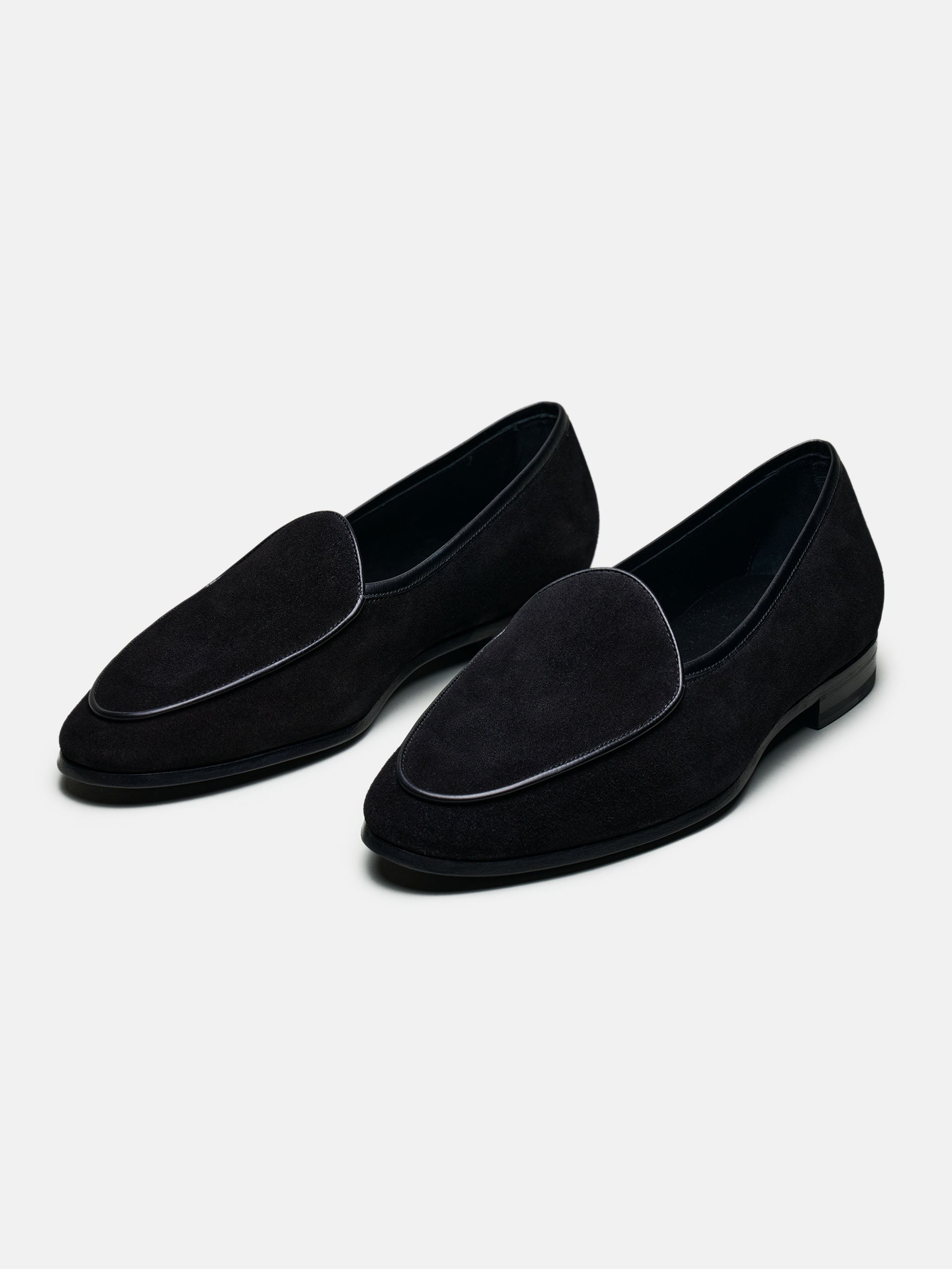 The Belgian - Medium Wear and Tear Black Suede 2
