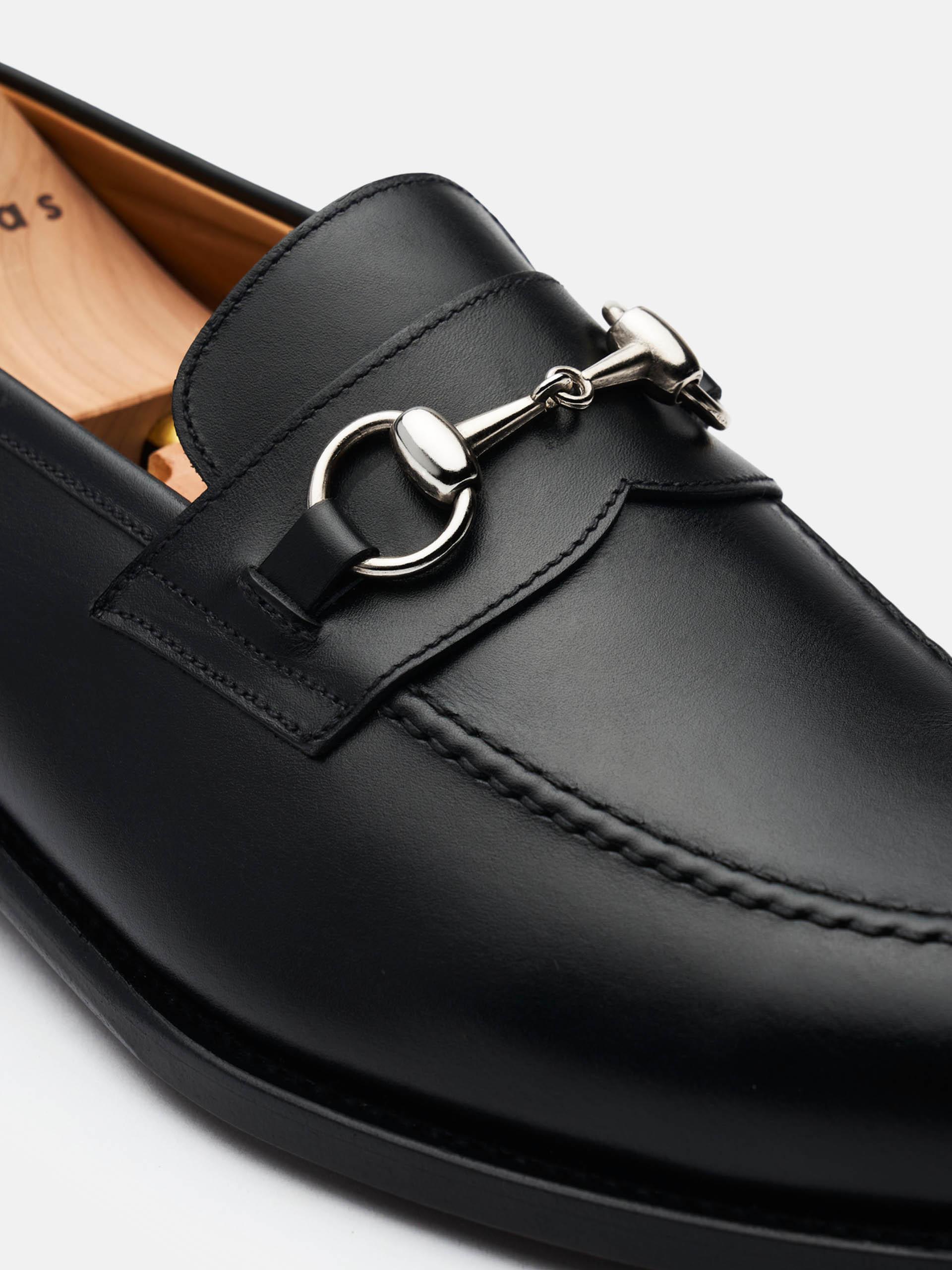 The Horsebit Loafer - Medium Wear and Tear Black Calf 2