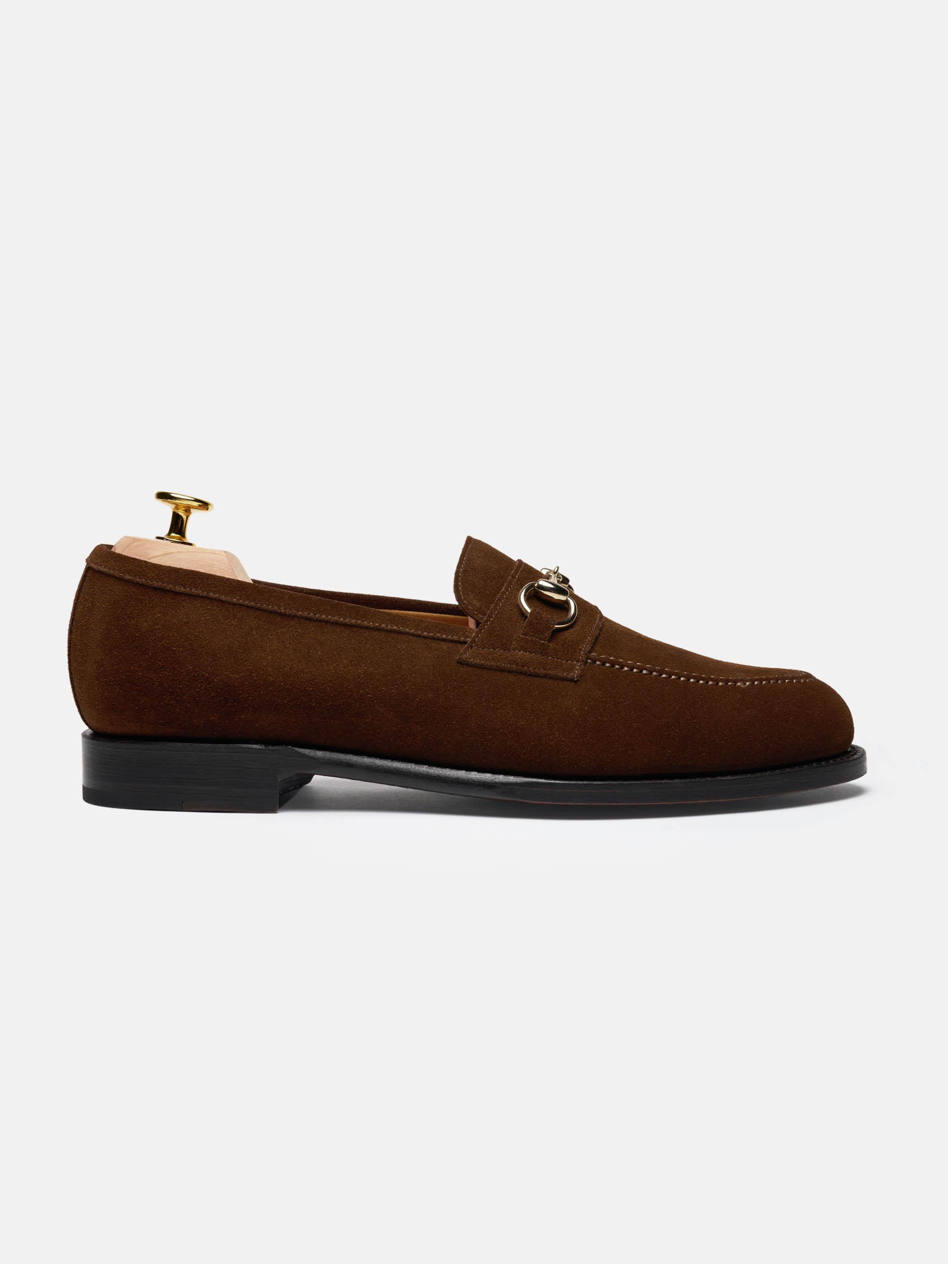 The Horsebit Loafer - Signs of Wear Medium Brown Suede 1