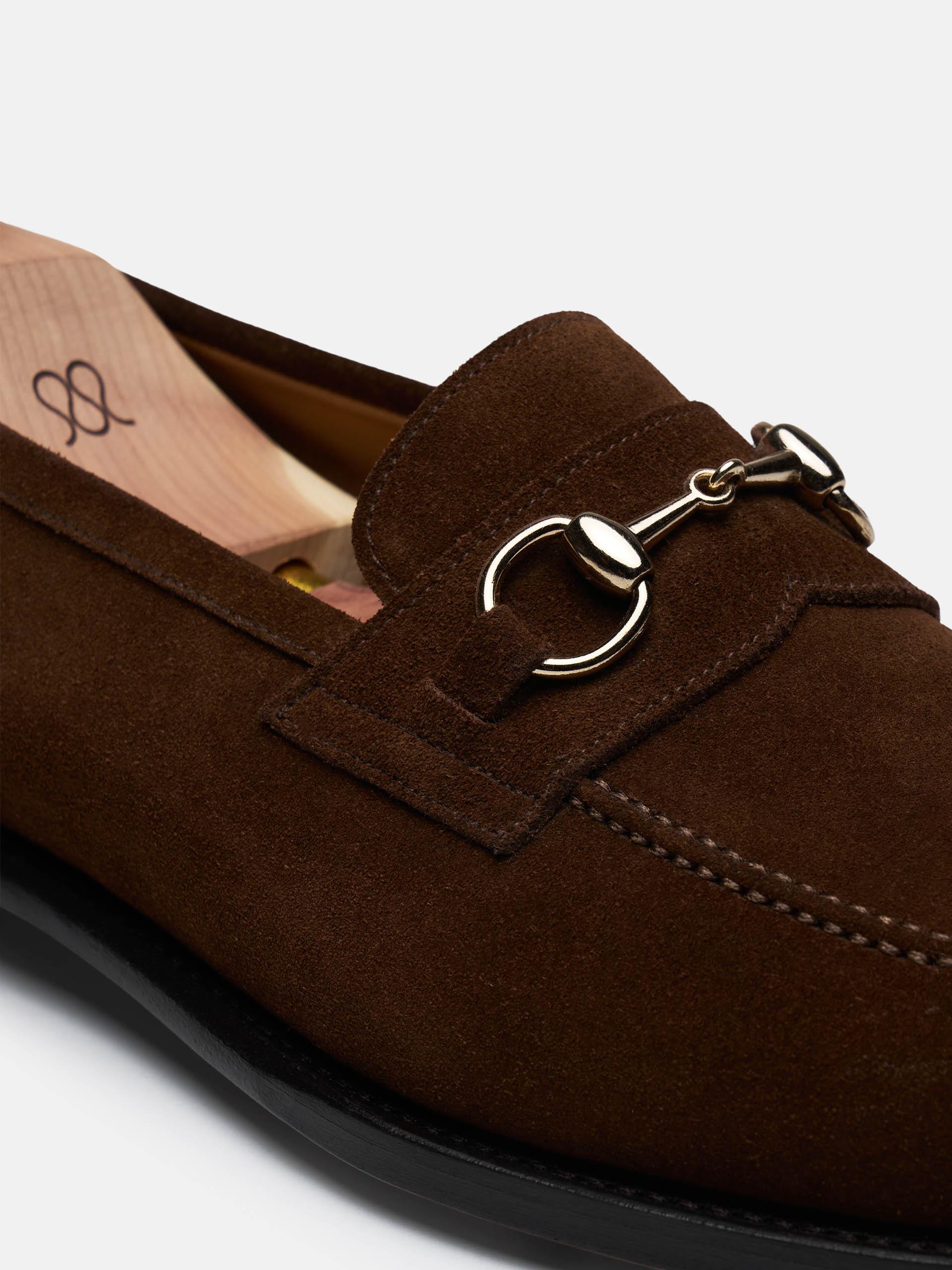 The Horsebit Loafer - Signs of Wear Medium Brown Suede 2