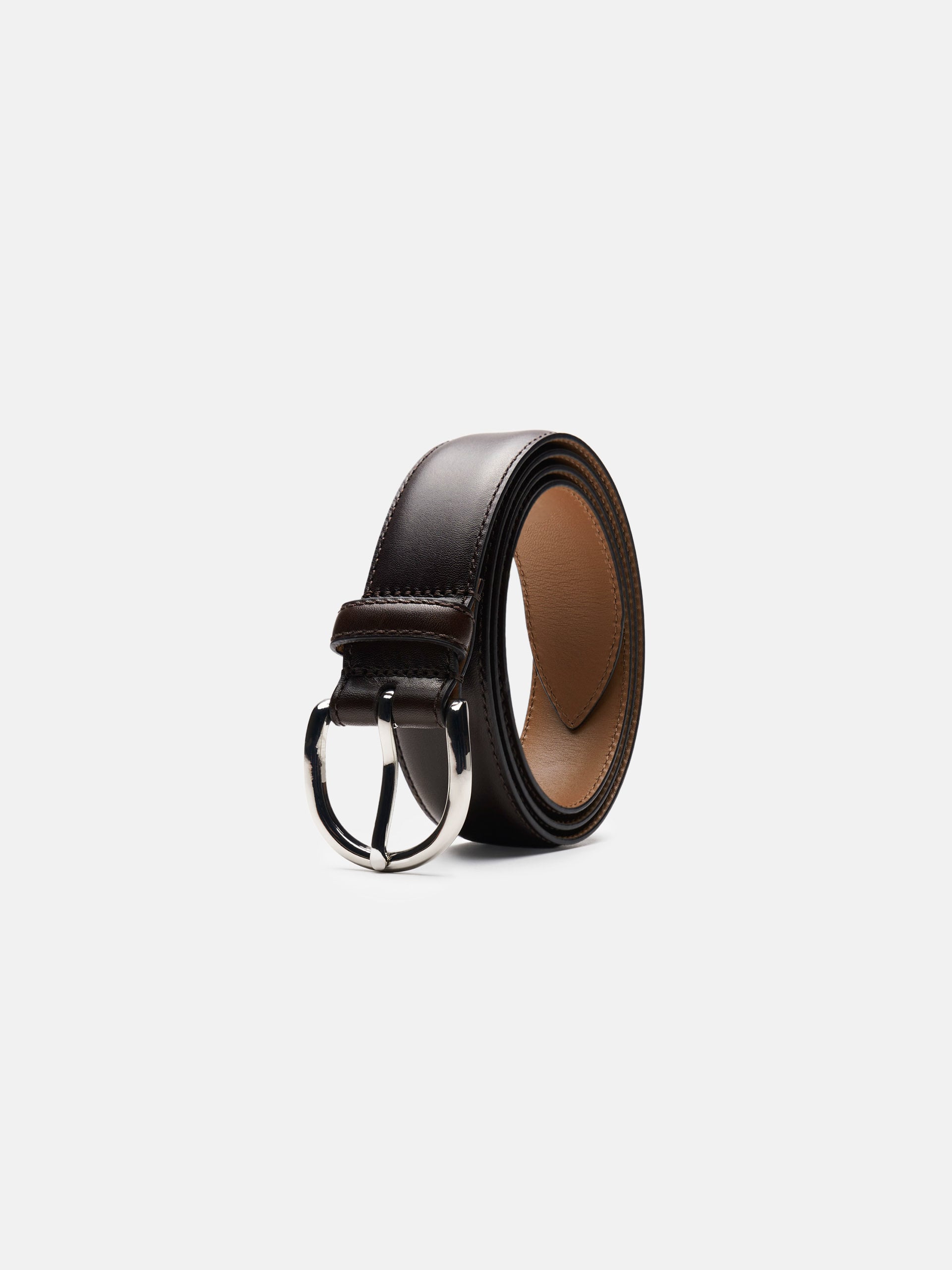 The Belt - Silver Buckle Brown Calf 2