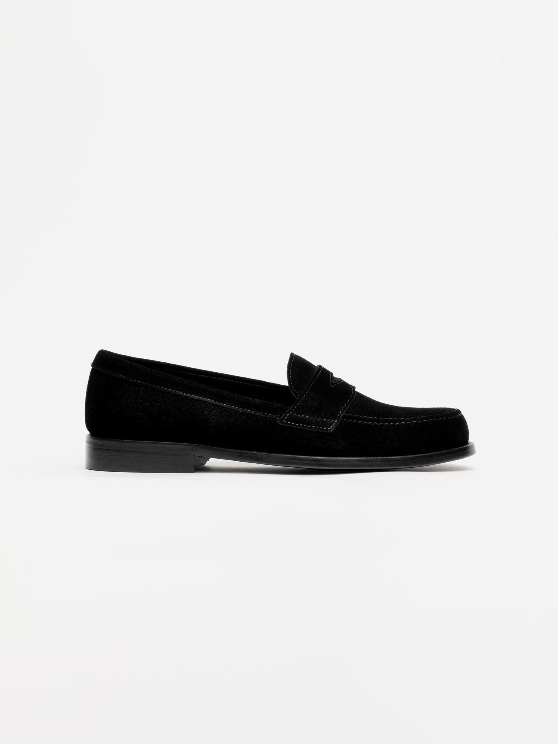 The Penny Loafer Black Suede 1