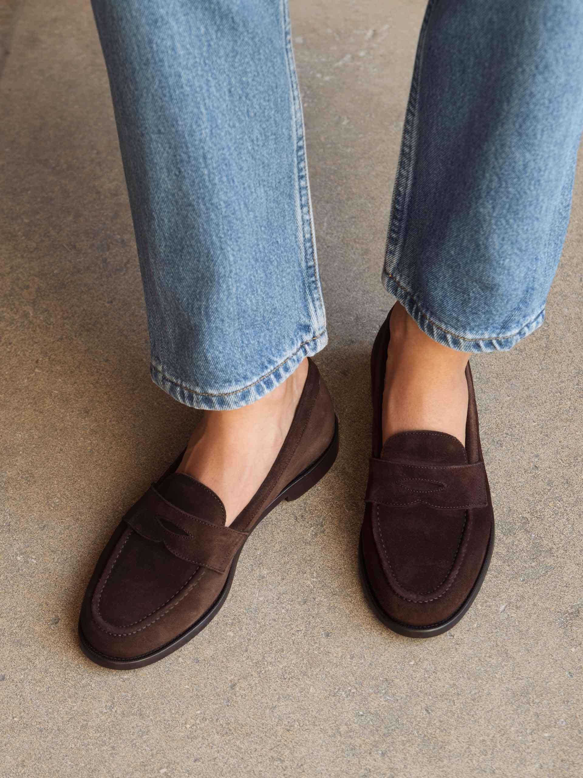 The Penny Loafer Brown Suede 2